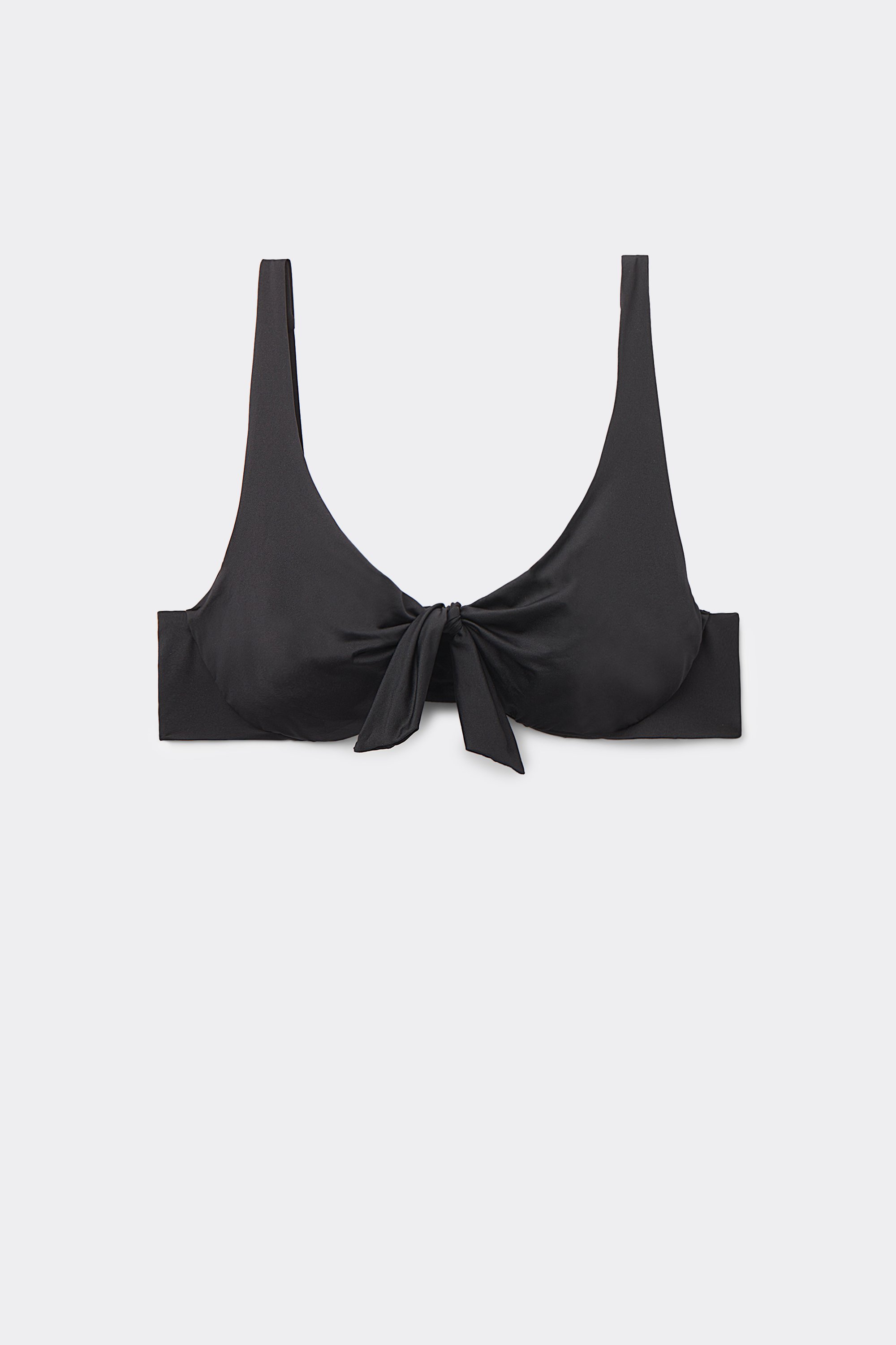 Recycled Microfibre Balconette Bikini Top with Bow