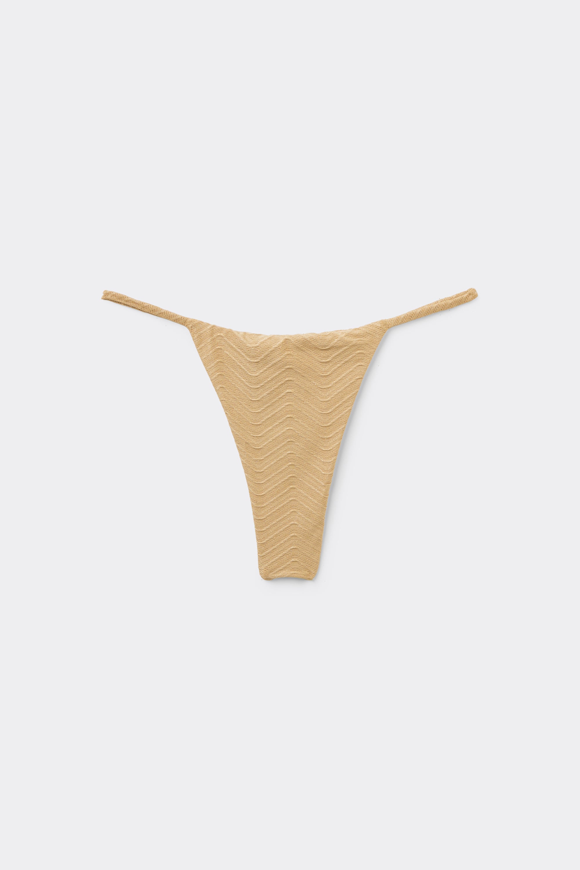 Tanga de Bikini Tira Fina Sparkling Touch Dorado