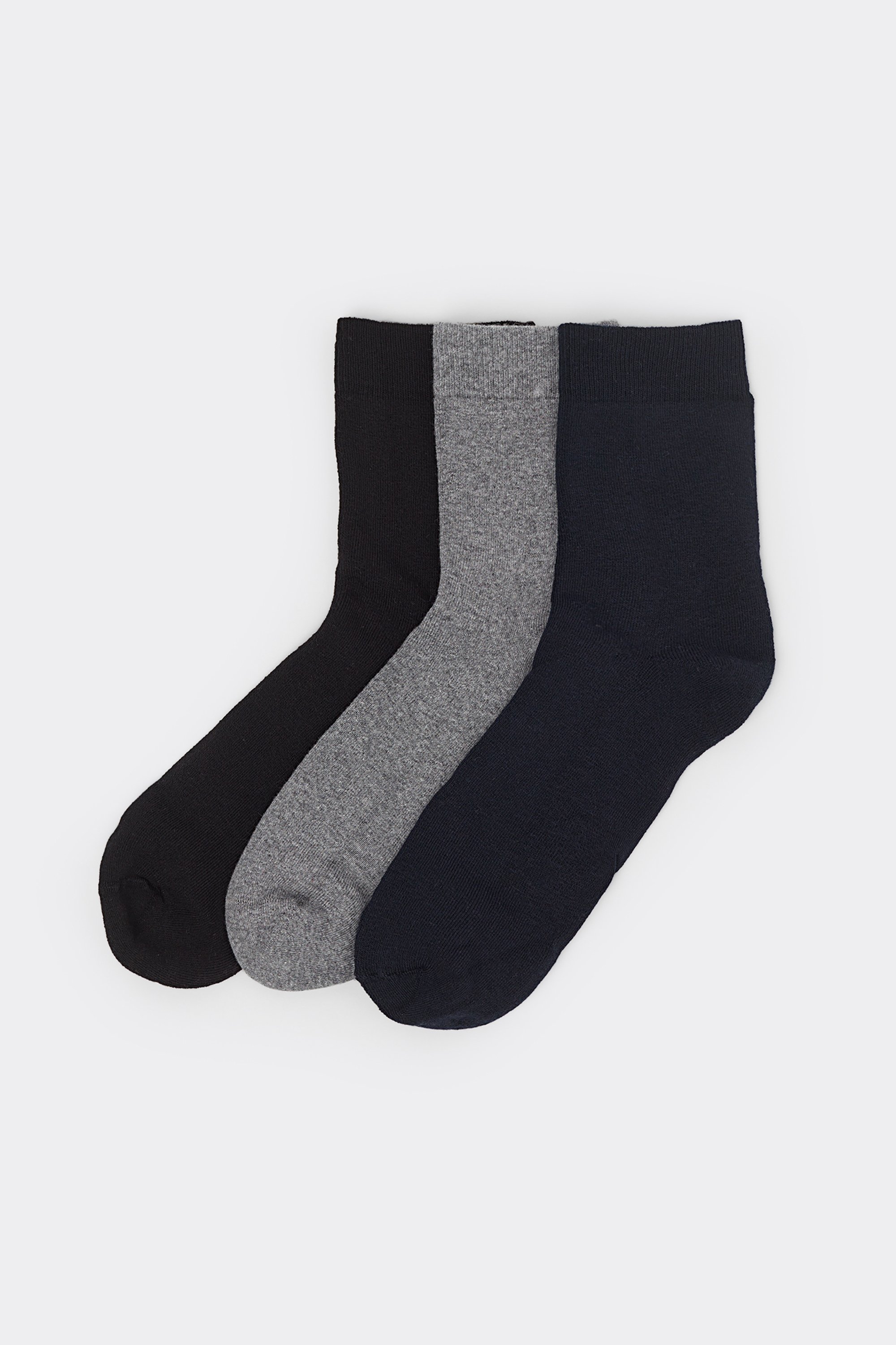 3 Pairs of Men&rsquo;s Thermal Cotton Crew Socks