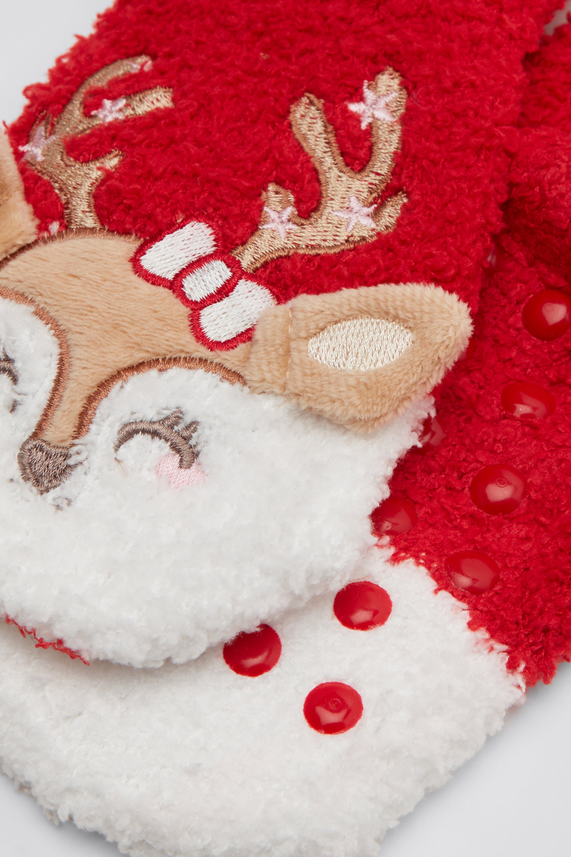 Girls&rsquo; Soft Appliqu&eacute; Non-Slip Socks