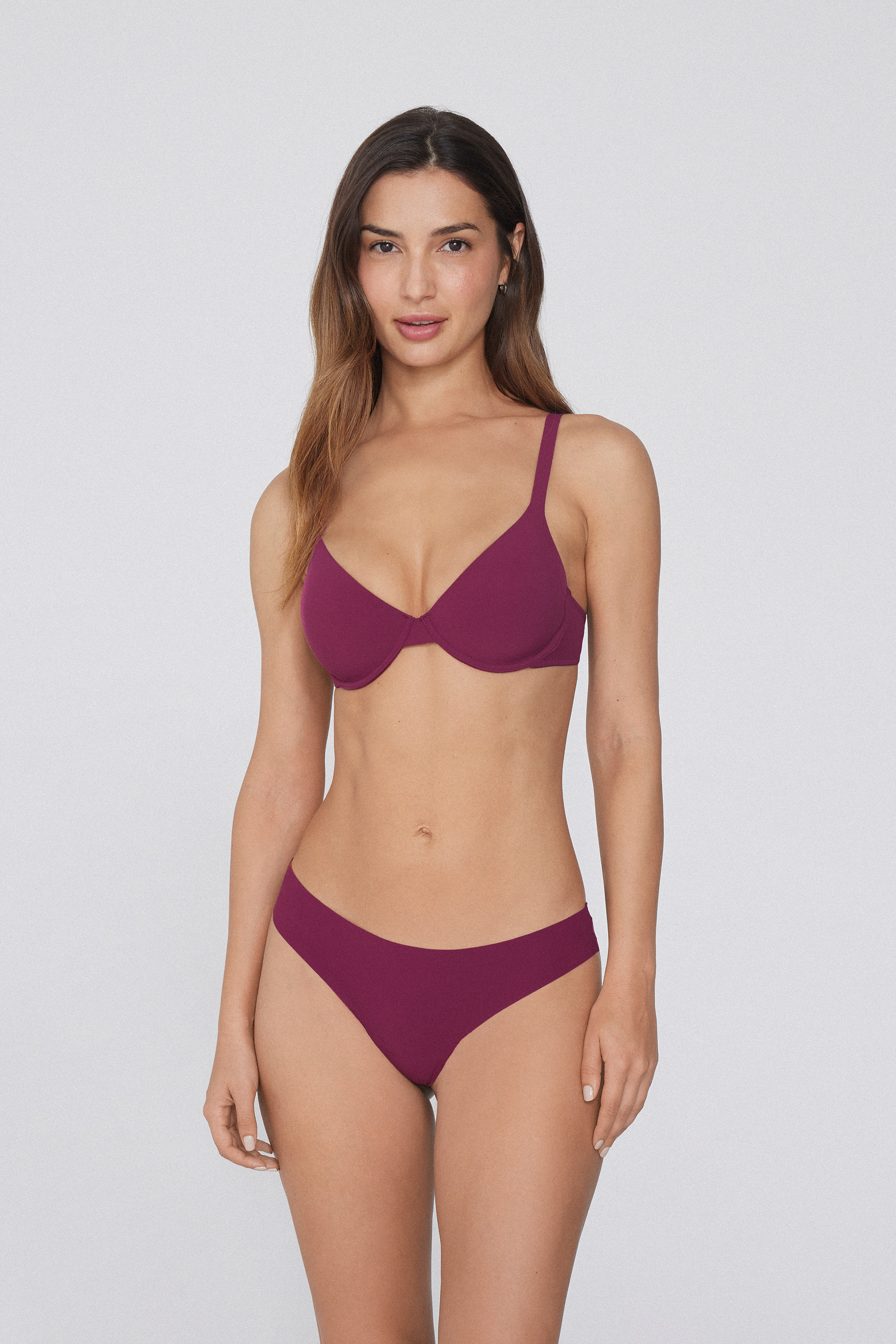 Raw-Cut Recycled Microfiber Brazilian Panties