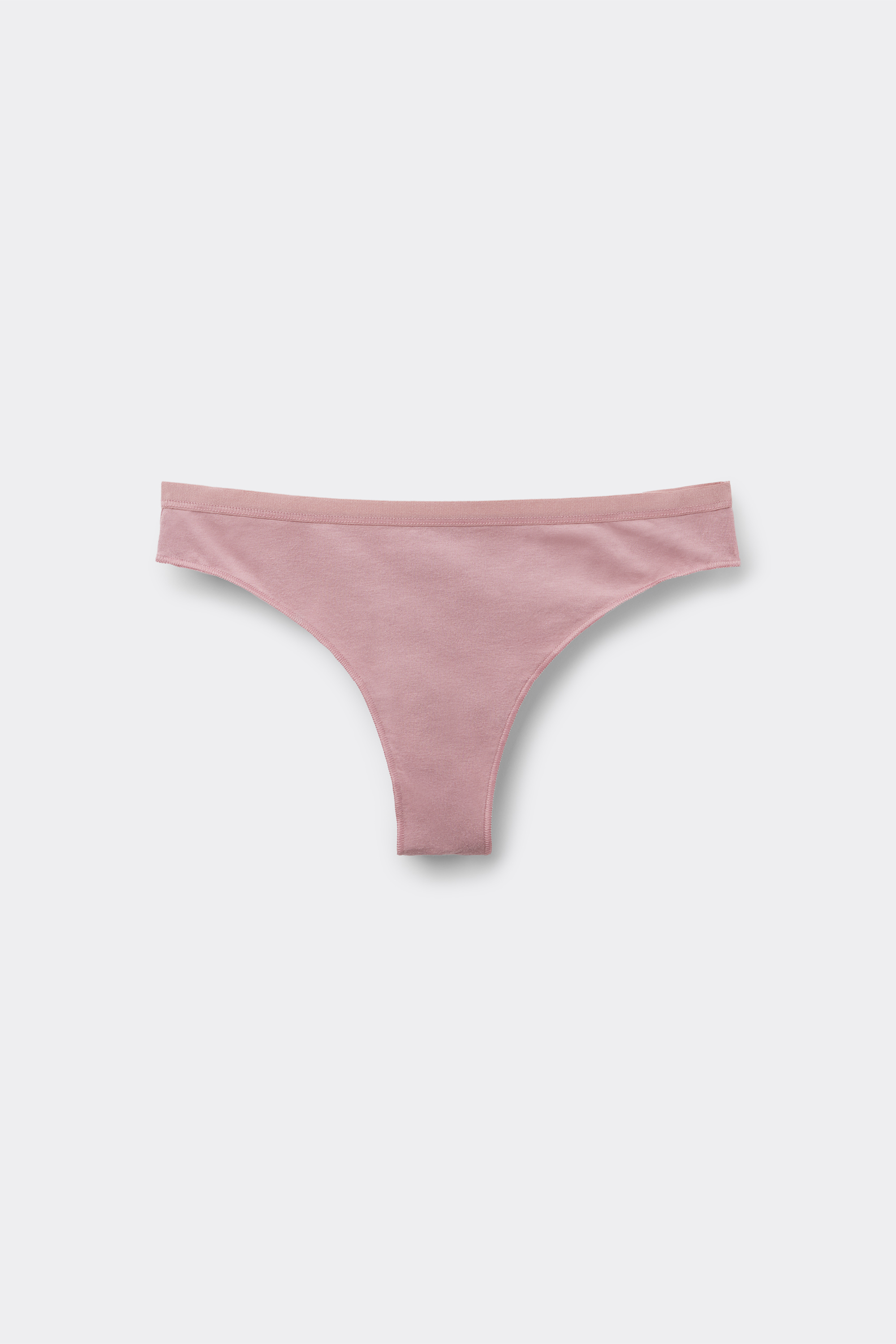 Solid-Colored Organic Cotton Brazilian Panties