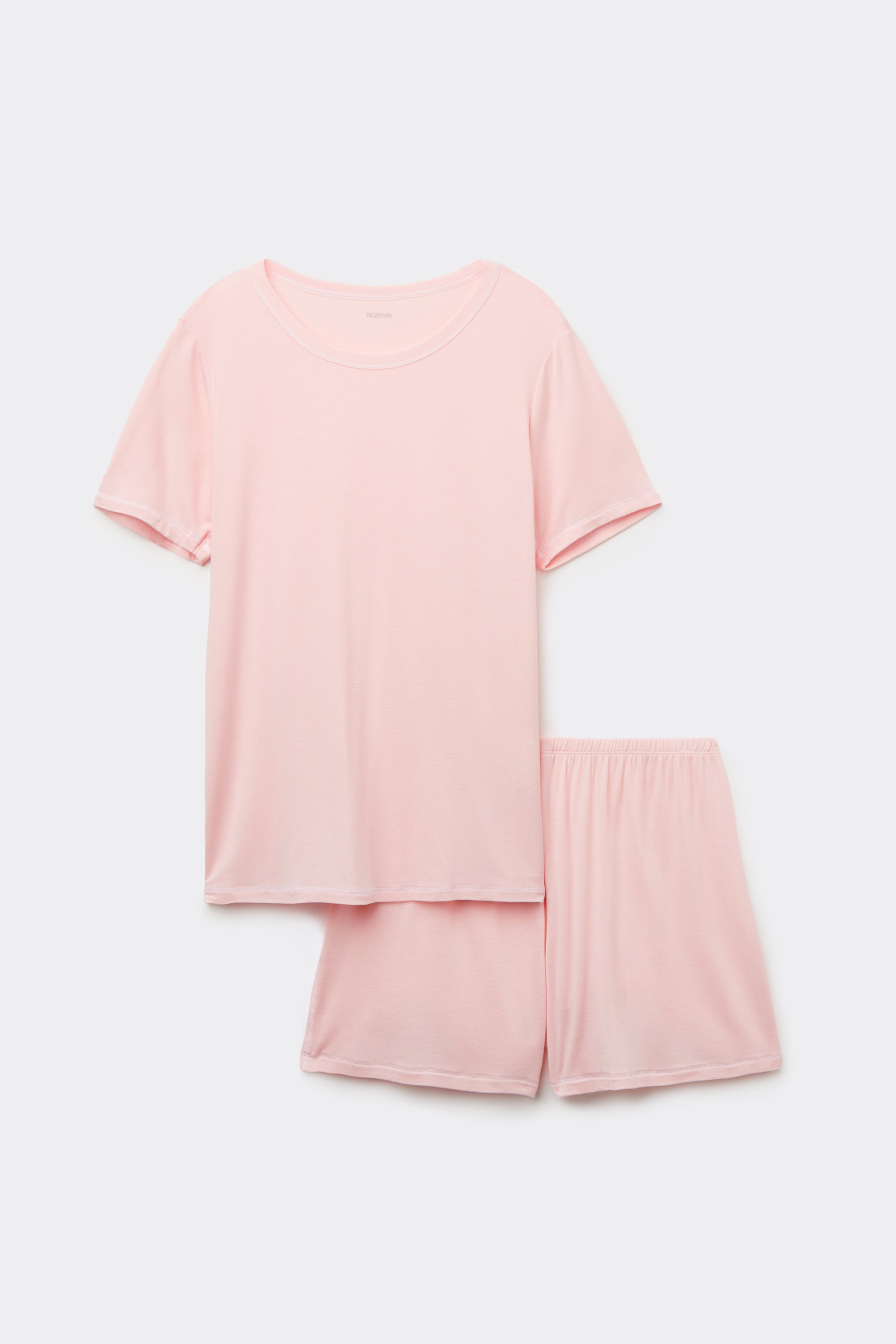 Short Viscose Pyjamas with Short Sleeves