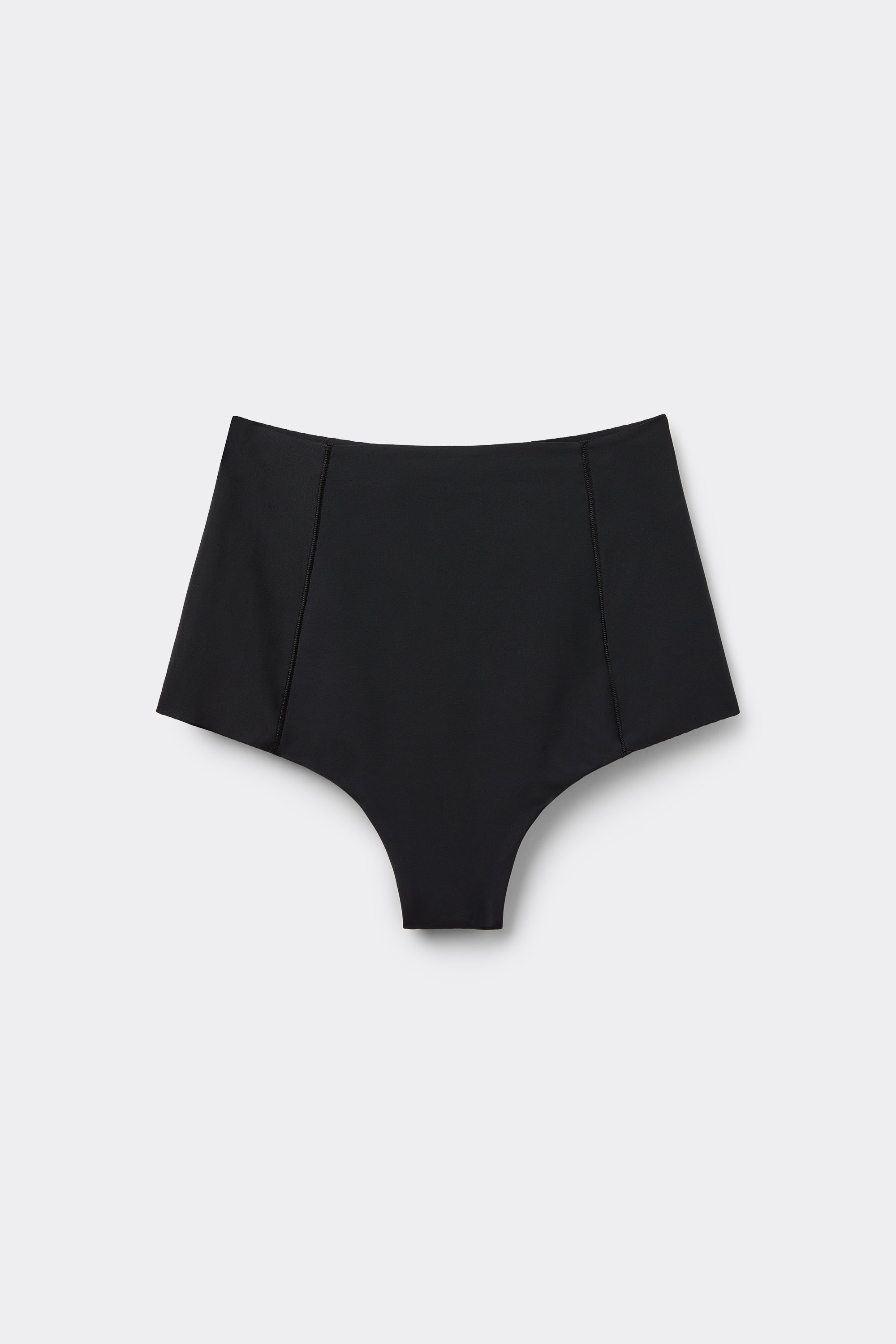 High-Waisted Laser-Cut Shaping Brazilian Panties
