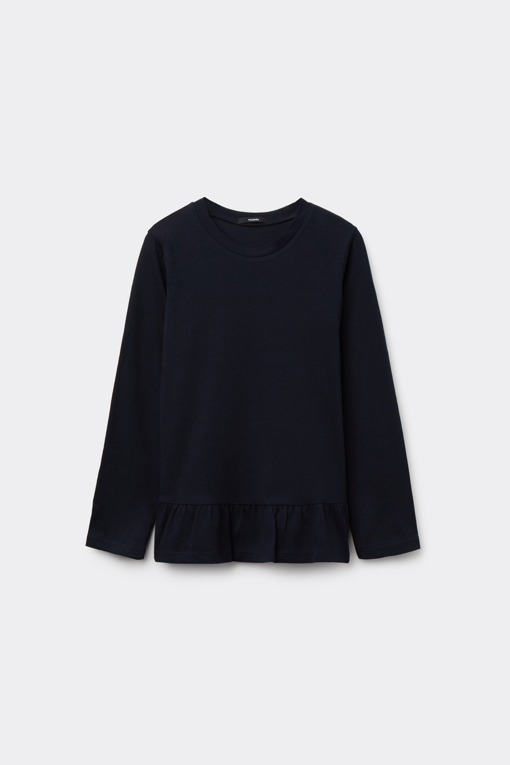 Bavlněn&eacute; Triko s Dlouh&yacute;m Ruk&aacute;vem s Vol&aacute;nem