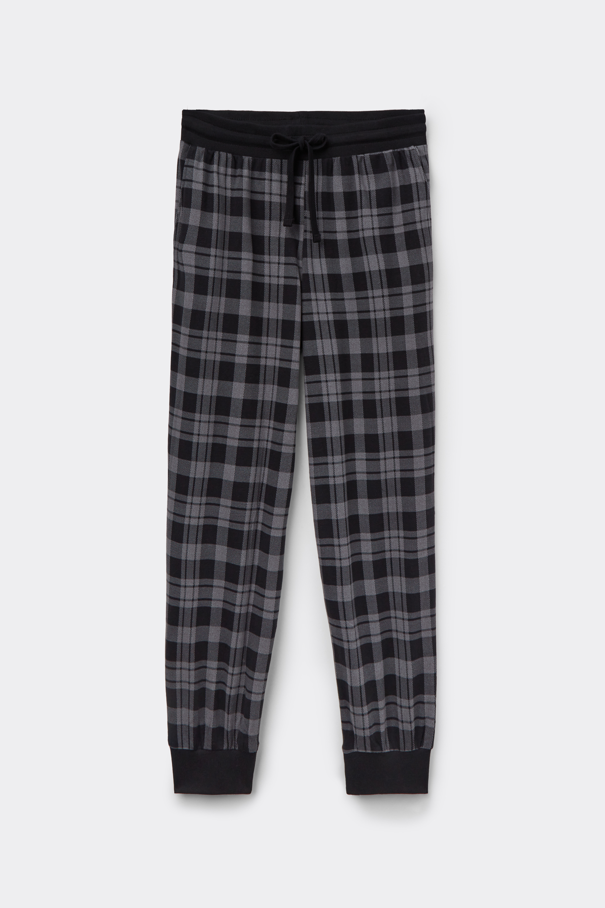 Printed Heavy Cotton Jogger Pants with Pockets