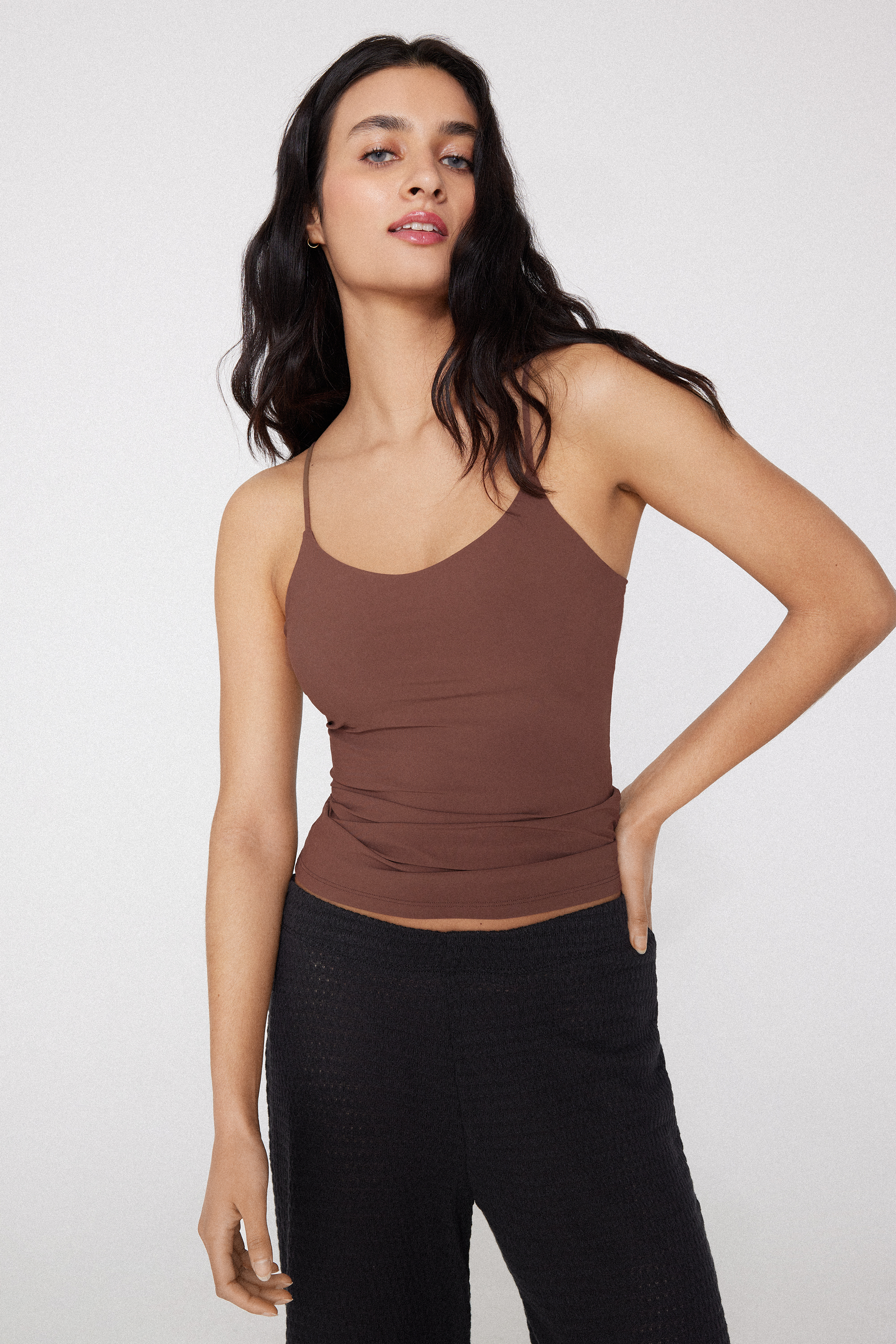Canotta con Reggiseno Spalline Natural Lifting 2 in 1