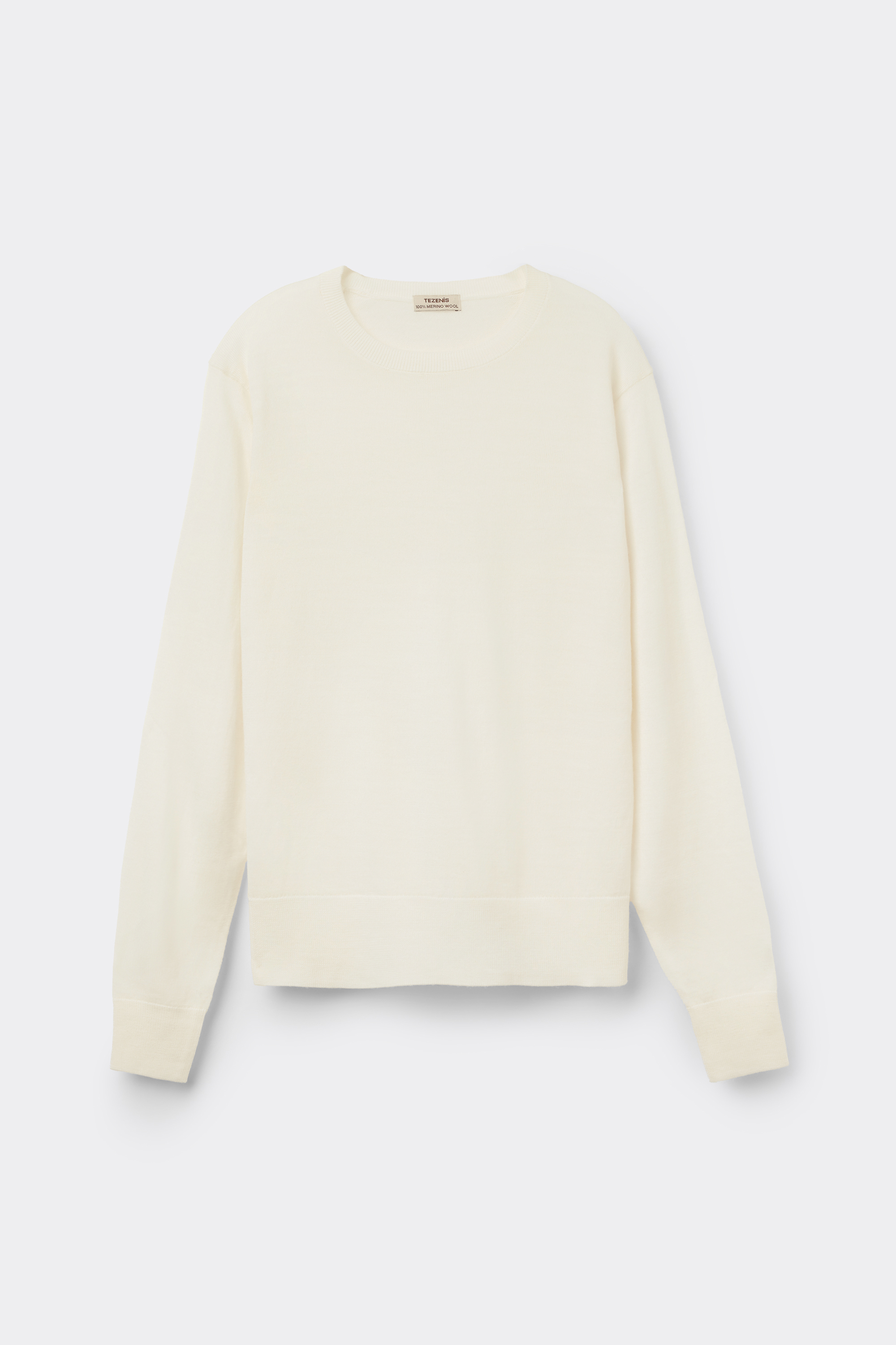 Hrub&yacute; Svetř&iacute;k s Kulat&yacute;m V&yacute;střihem ze 100% Vlny Merino