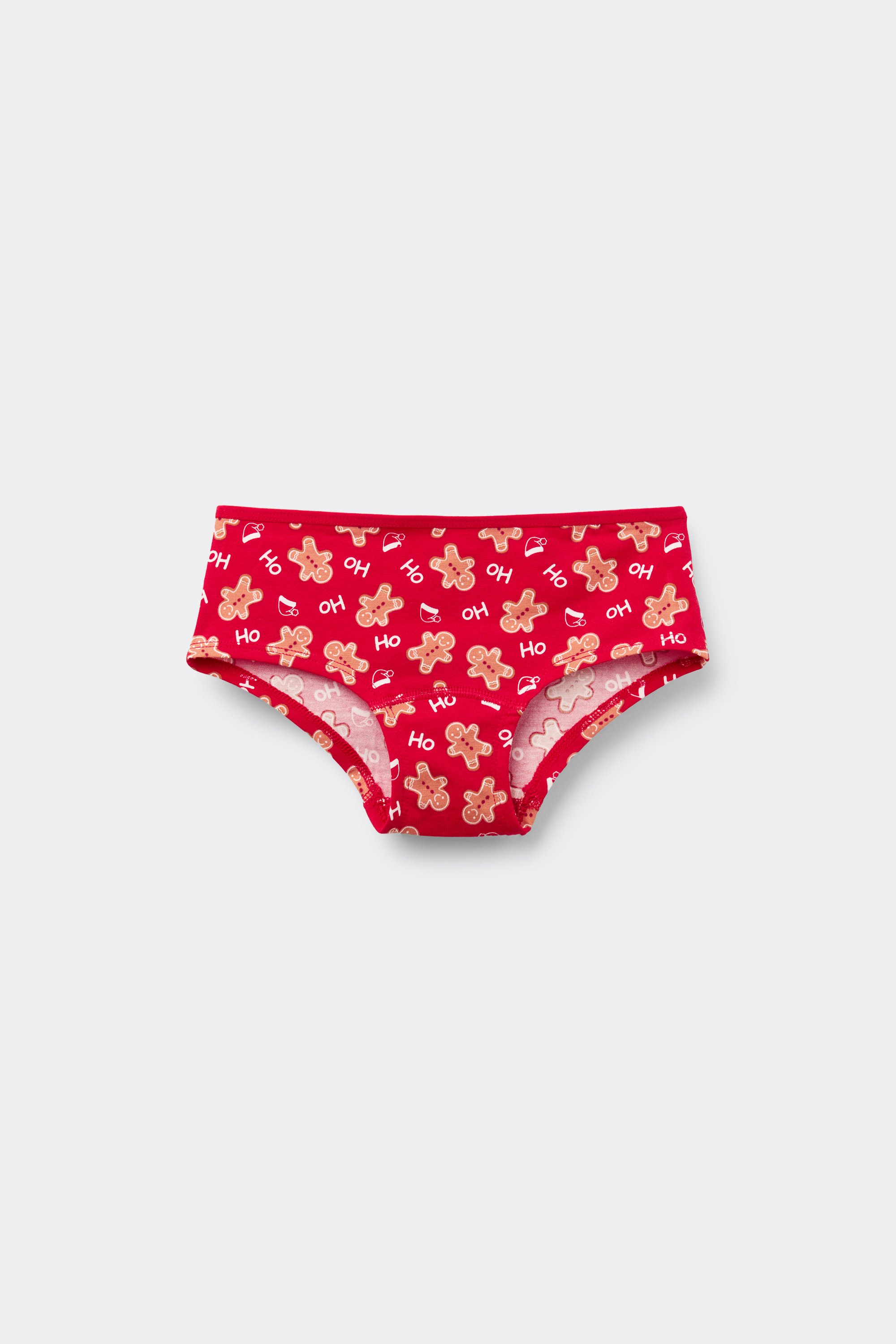 Girls' Cotton French Knickers with Christmas Print