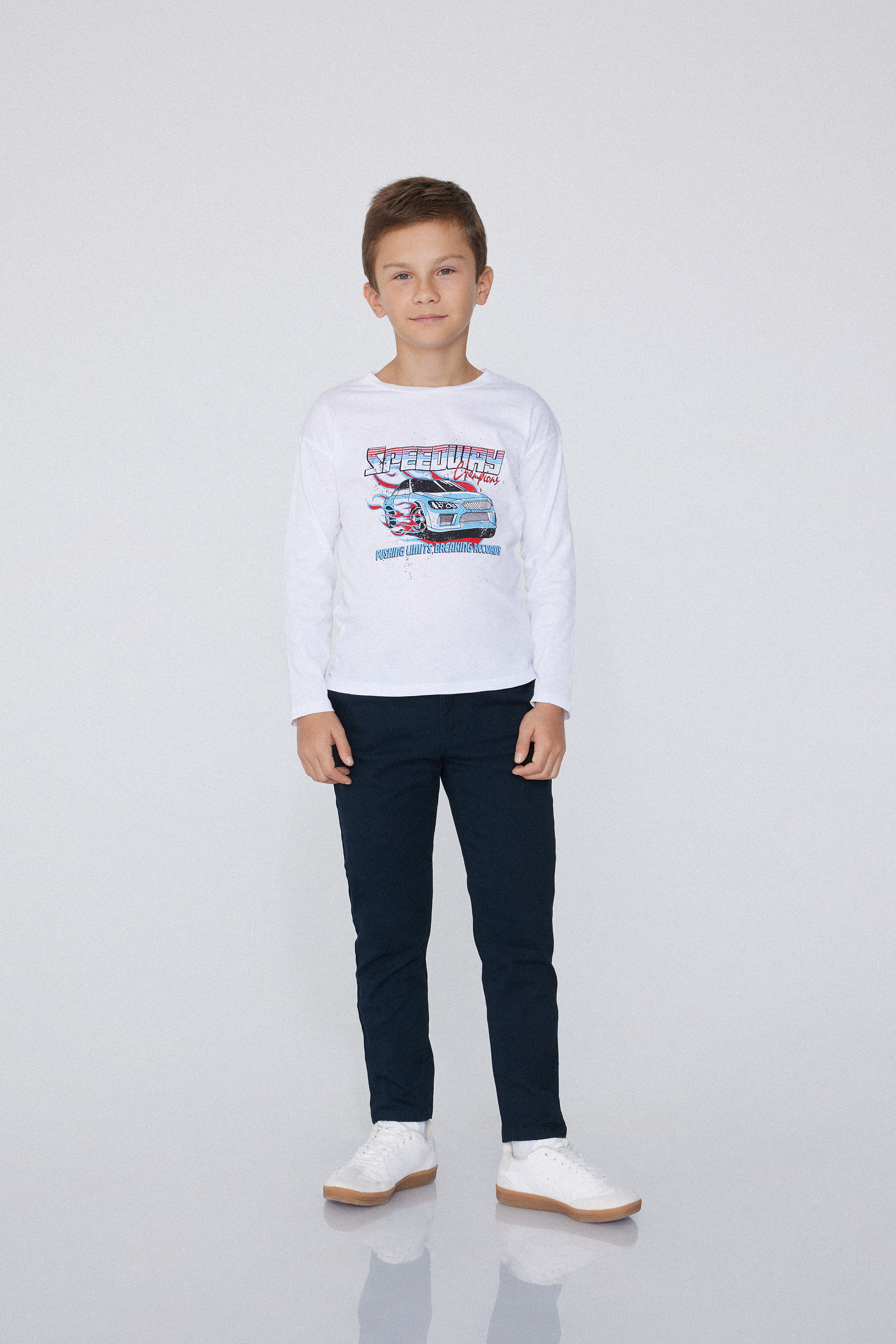 Pantalon Chino en Coton Extensible