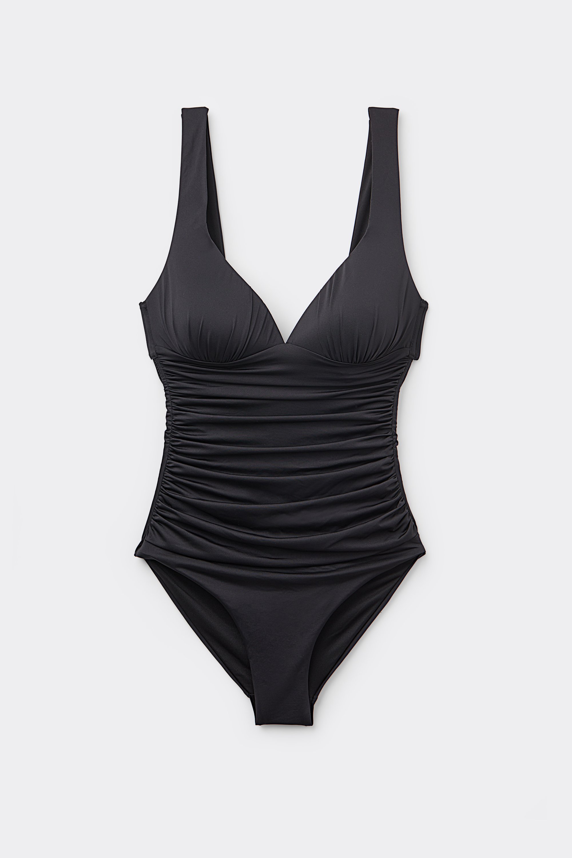 Ruched Recycled Padded Triangle One-Piece Swimsuit