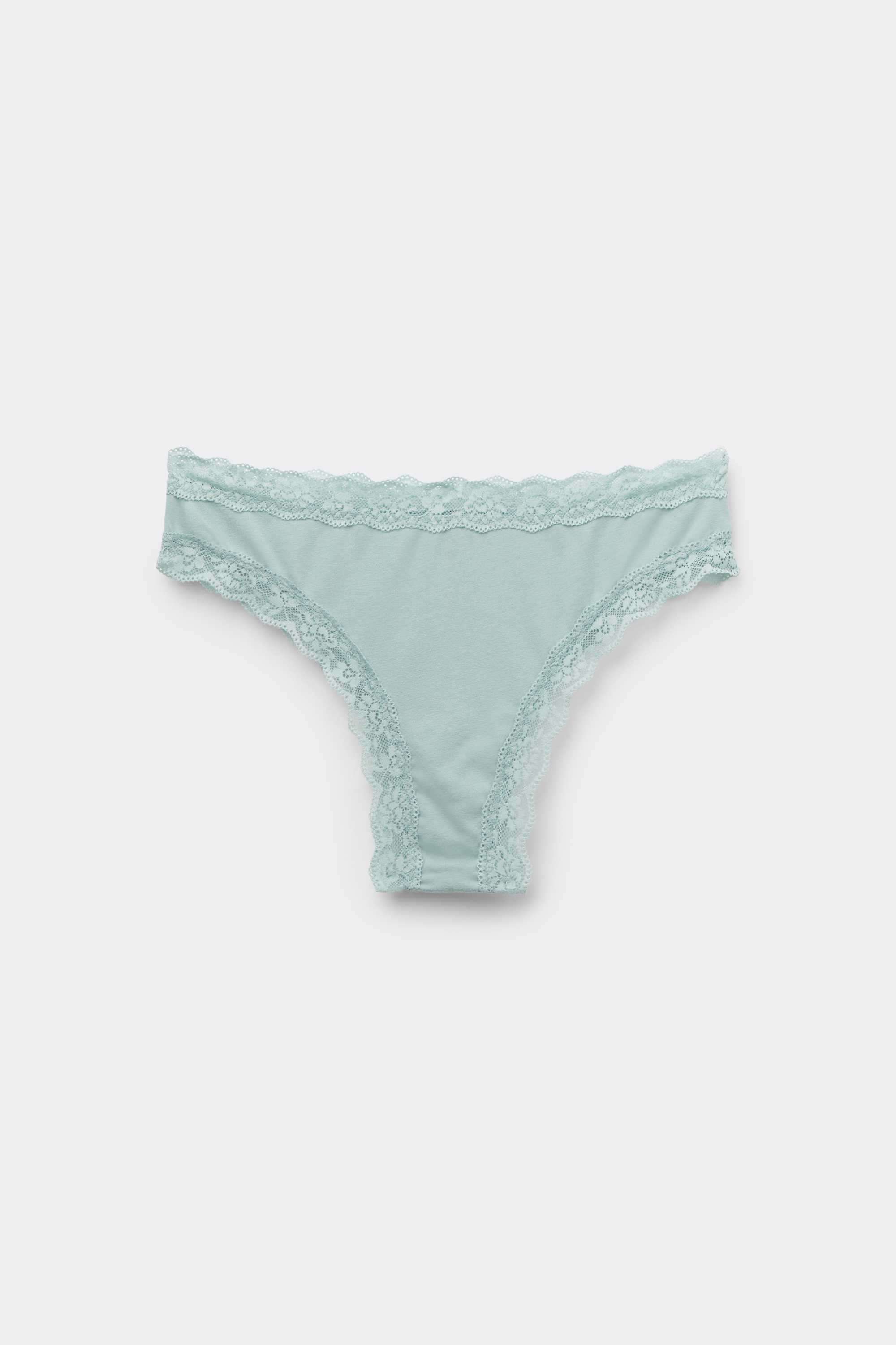 Cotton and Lace Brazilian Panties