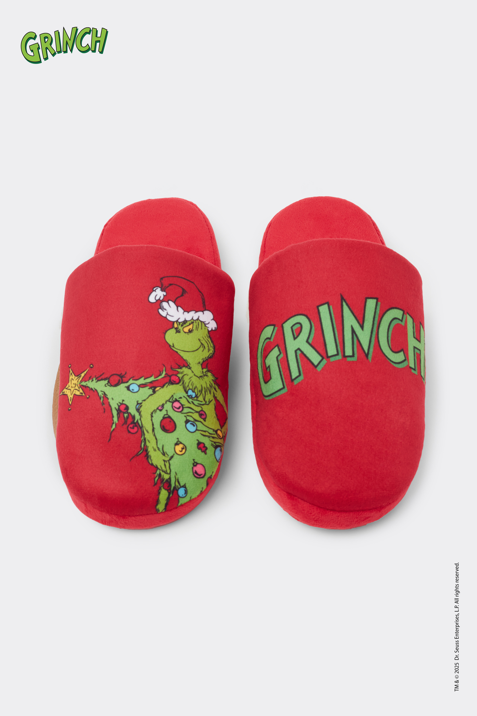 Women&rsquo;s Grinch Print Slippers