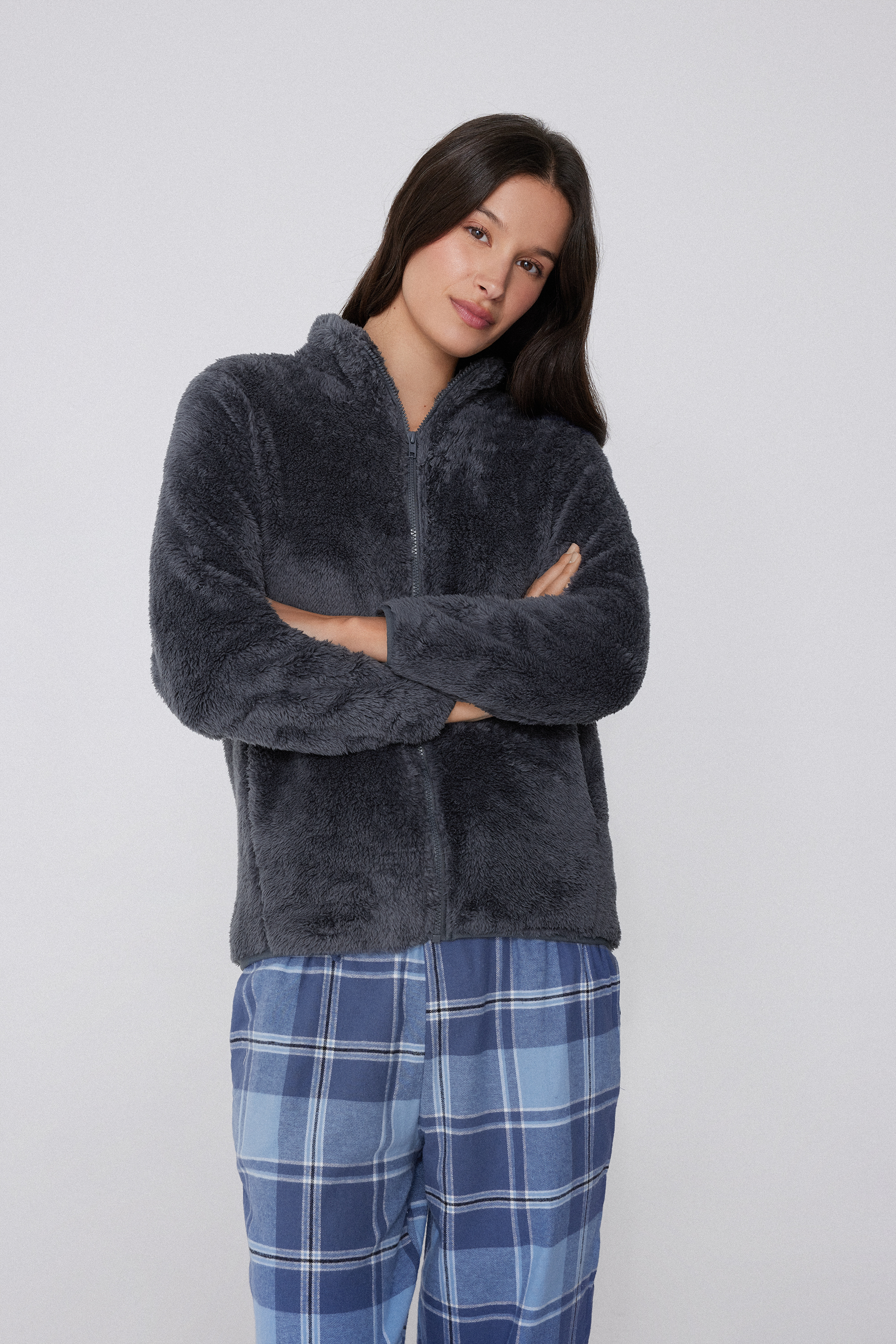 Плюшевая Куртка на Молнии