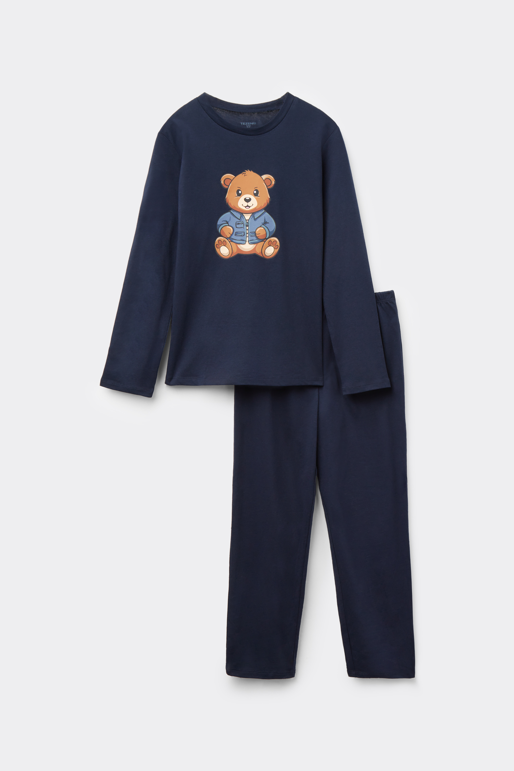 Pyjama Long Gar&ccedil;on Coton Imprim&eacute; Ours