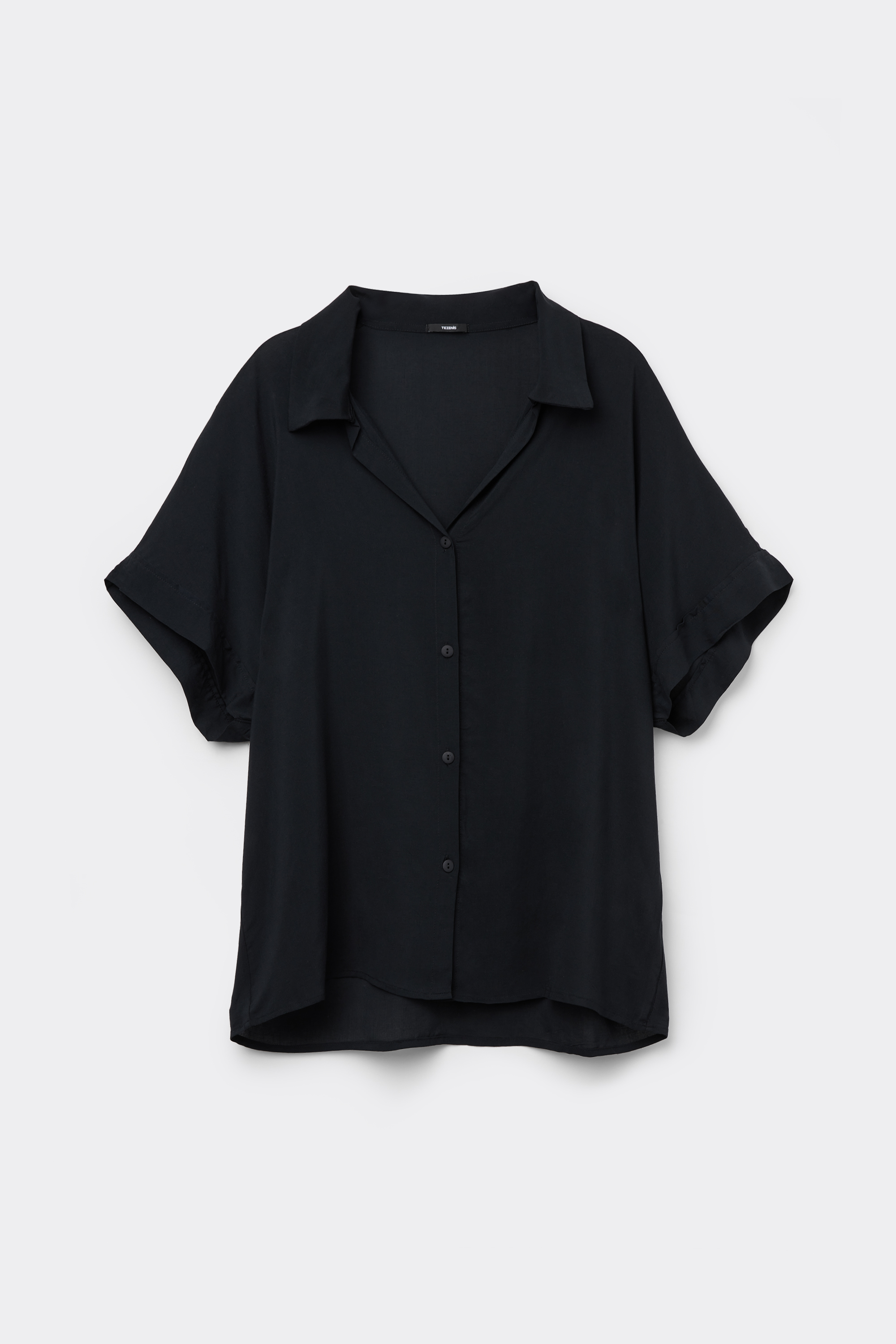 Short-Sleeved Viscose Shirt