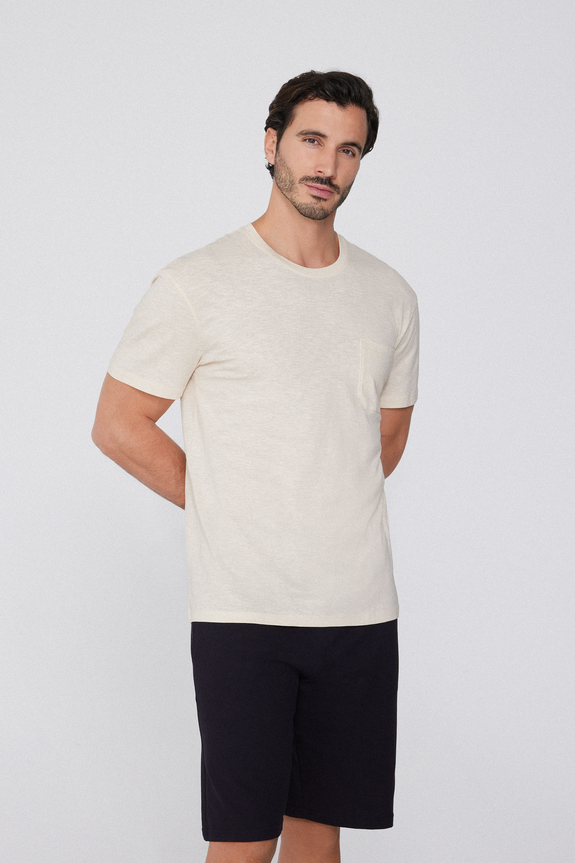Cotton T-Shirt with Pocket