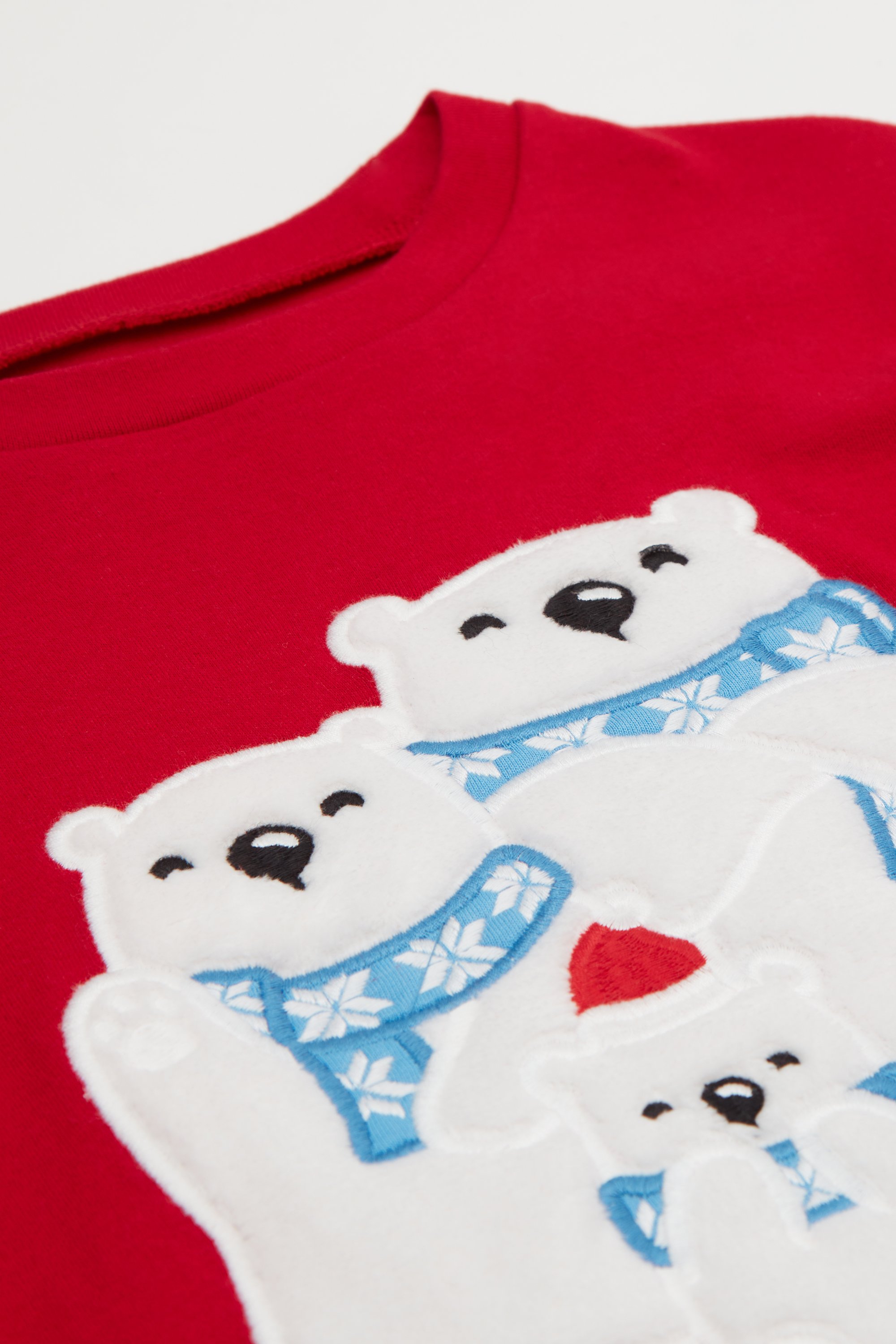 Kids&rsquo; Unisex Long Heavy Cotton North Pole Pyjamas