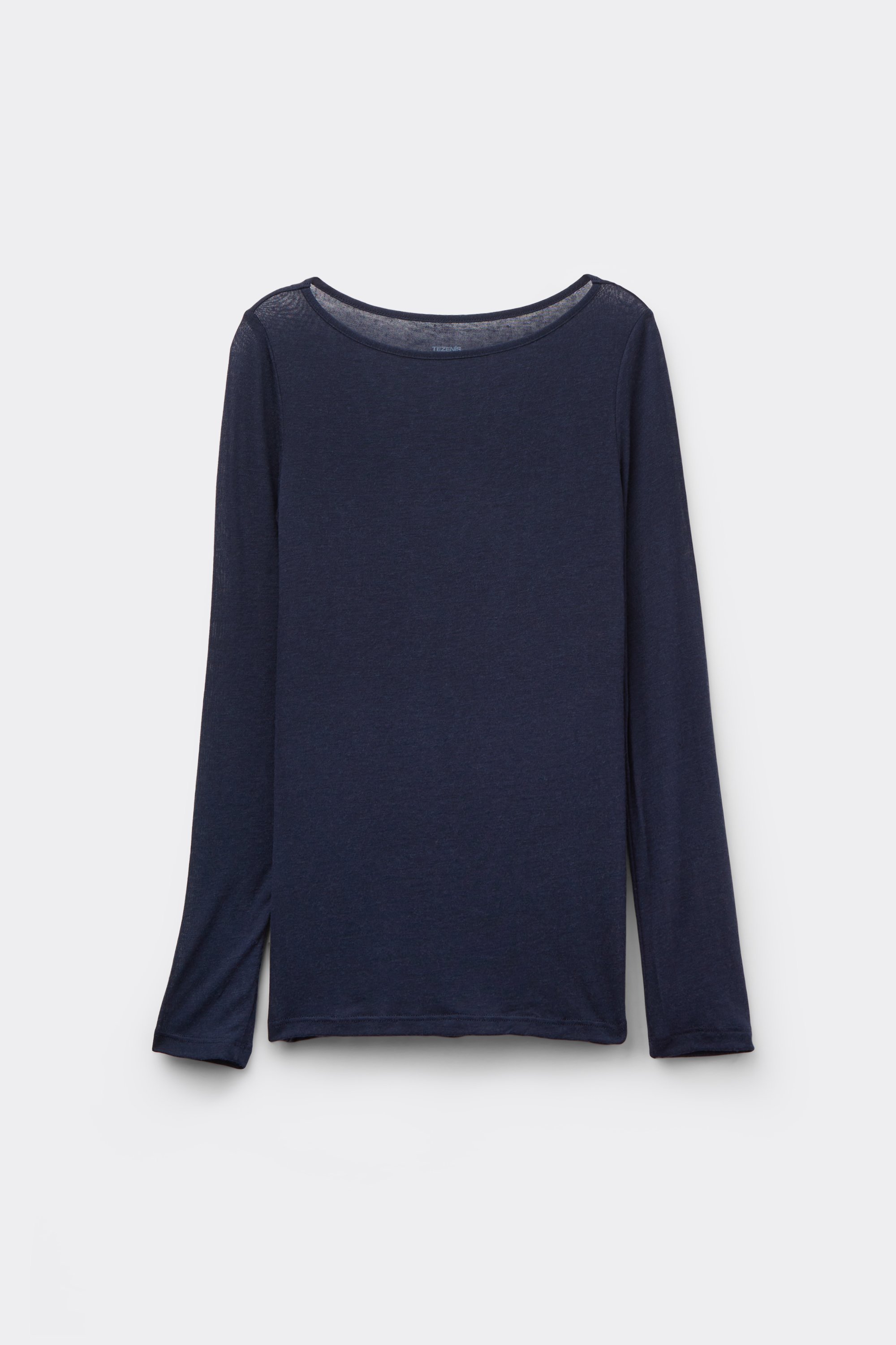 Ultra Lightweight Viscose and Merino Wool Boat Neck Top