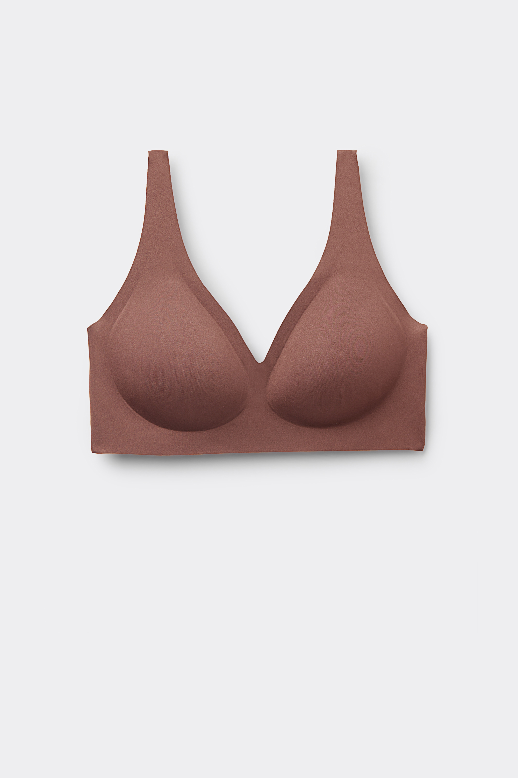 Laser-Cut Natural Lifting Triangle Bra