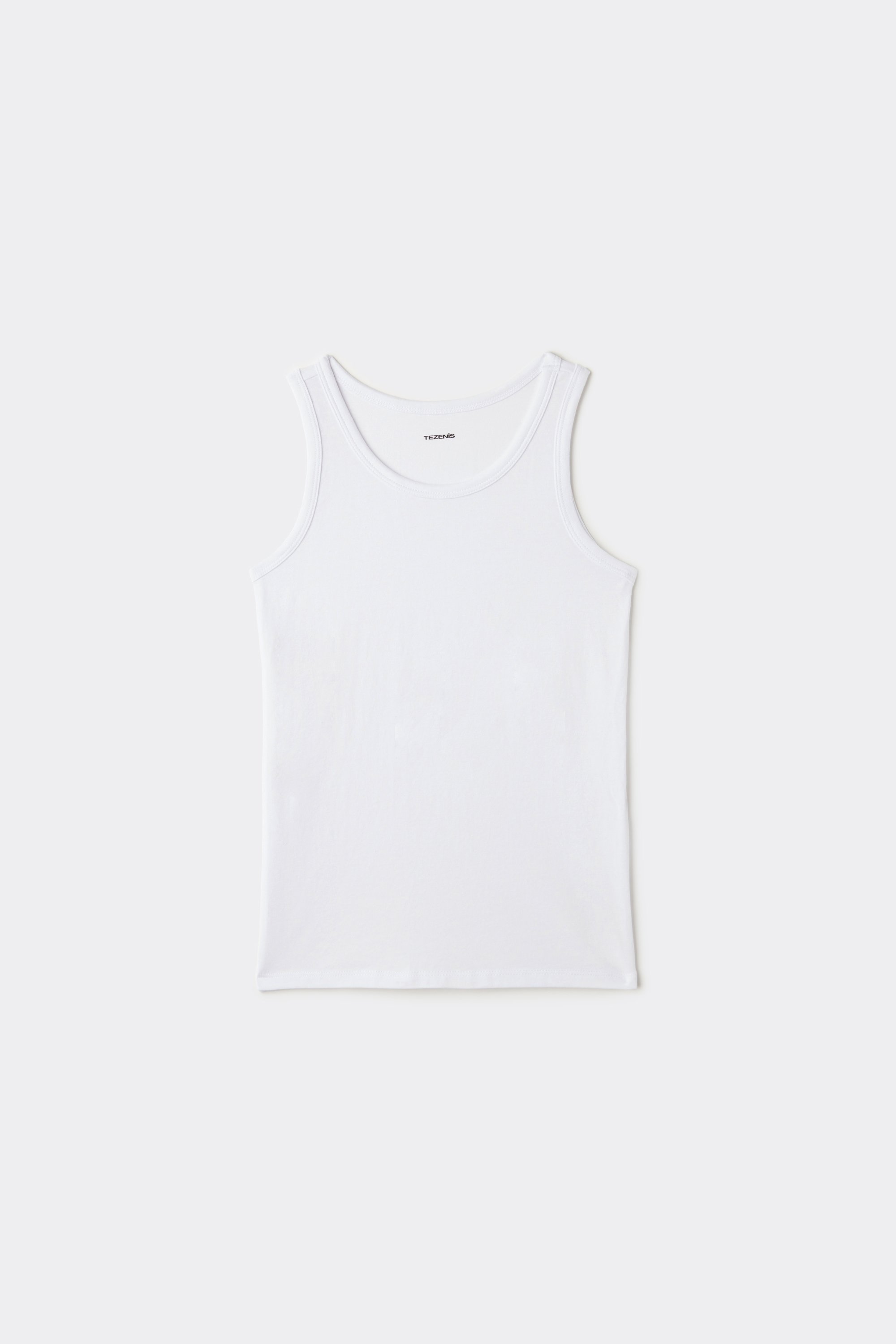 Unisex Kids' Basic Cotton Camisole with Wide Shoulder Straps