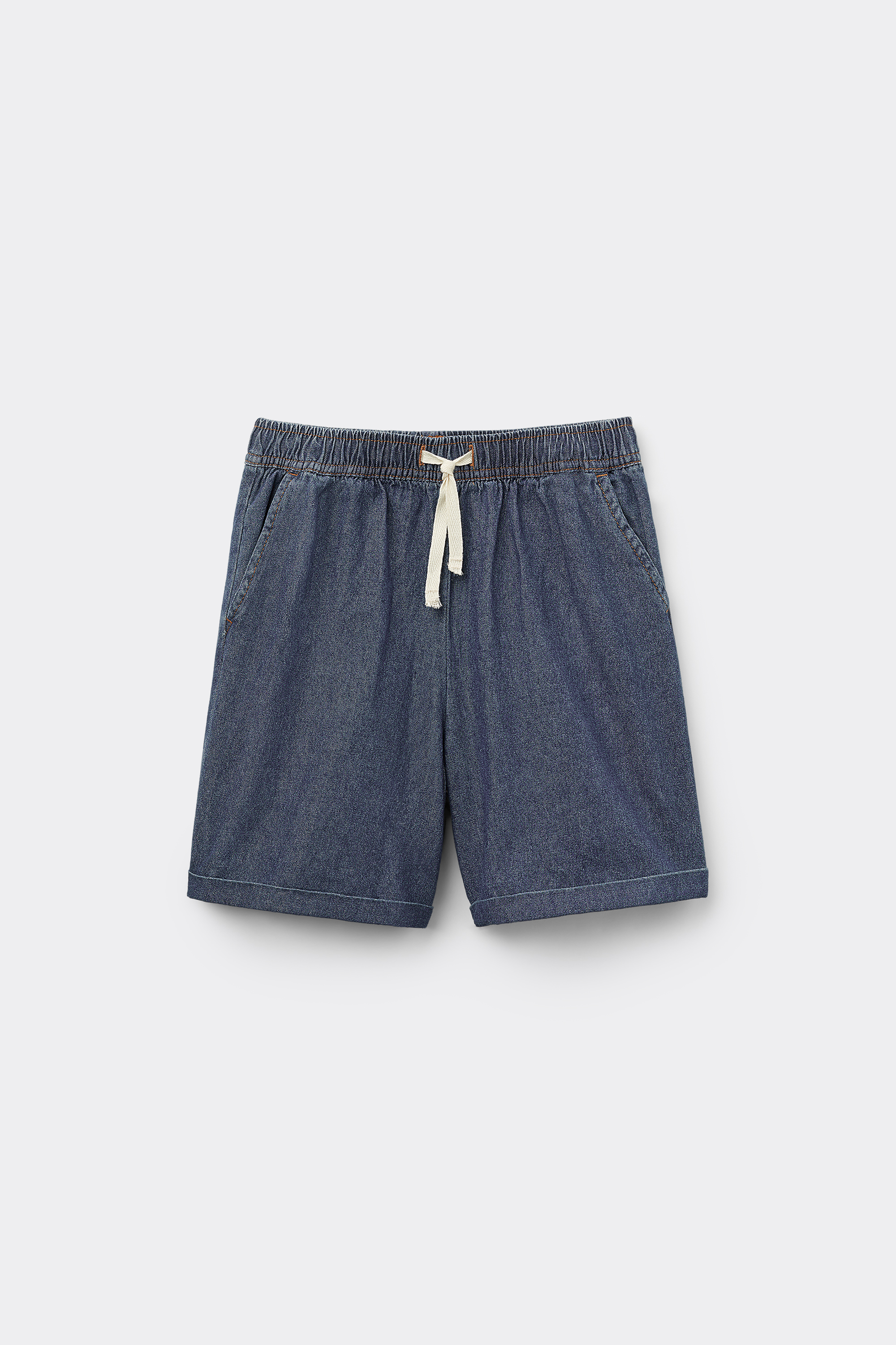 Short Denim Gar&ccedil;on Cordon de Serrage