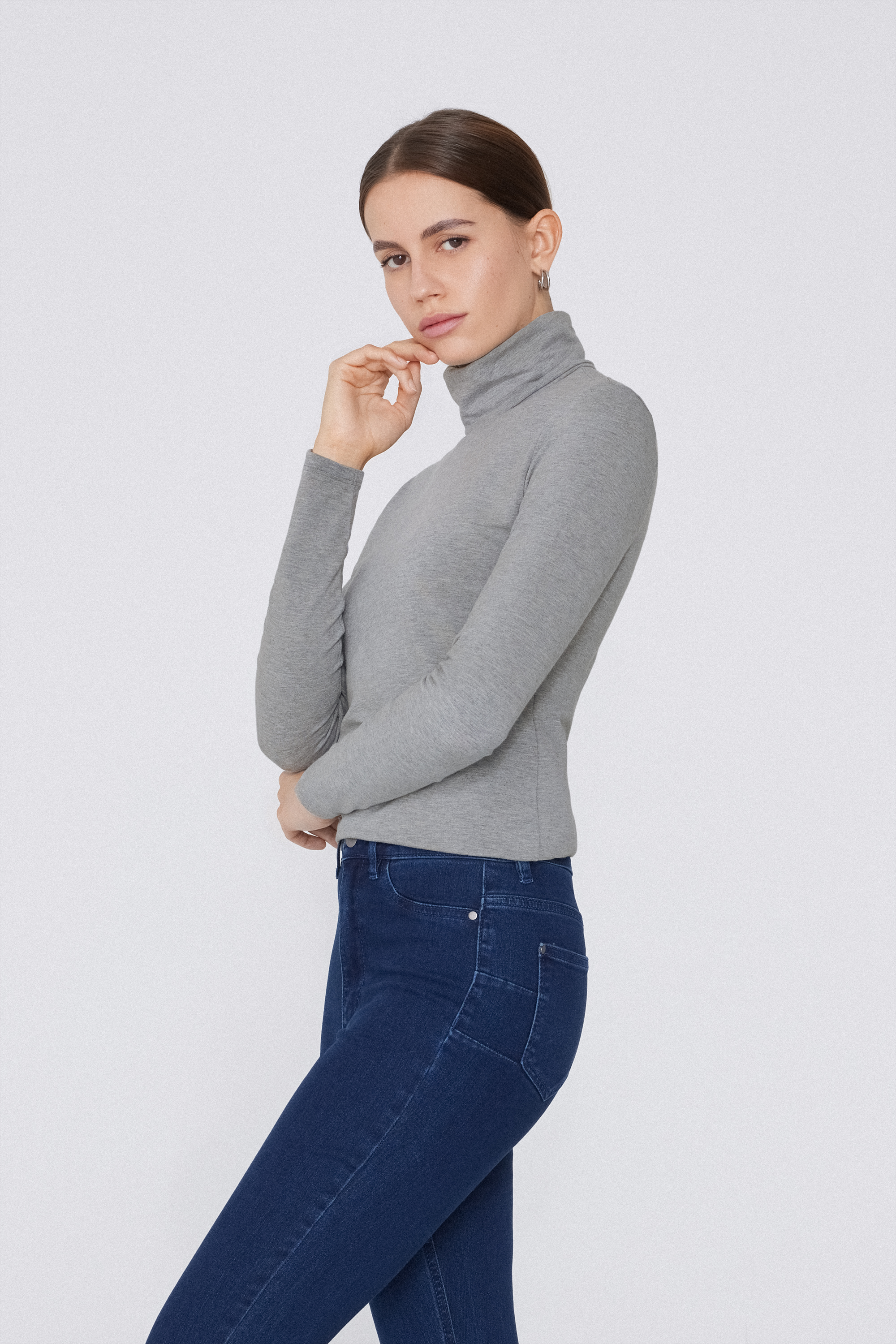 Thermal Modal and Cotton Turtleneck Top