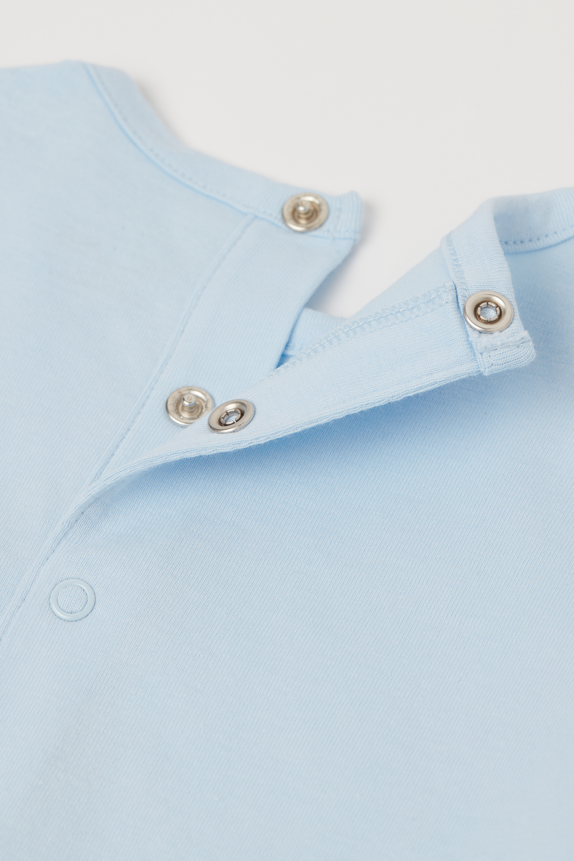 Baby Pure Cotton Playsuit with Long Sleeves and Feet