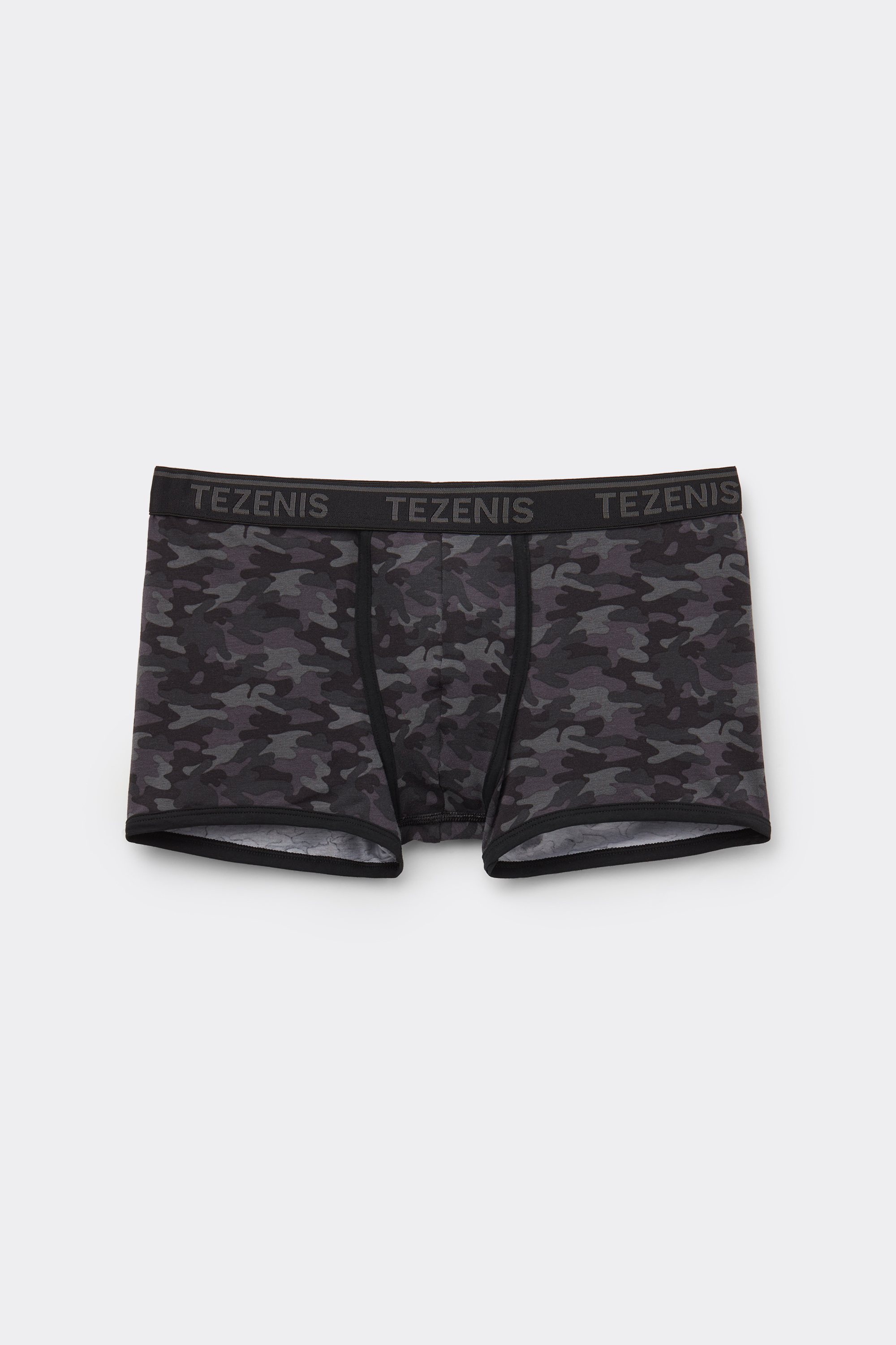 Printed Cotton Logo Boxers with Contrasting Trim