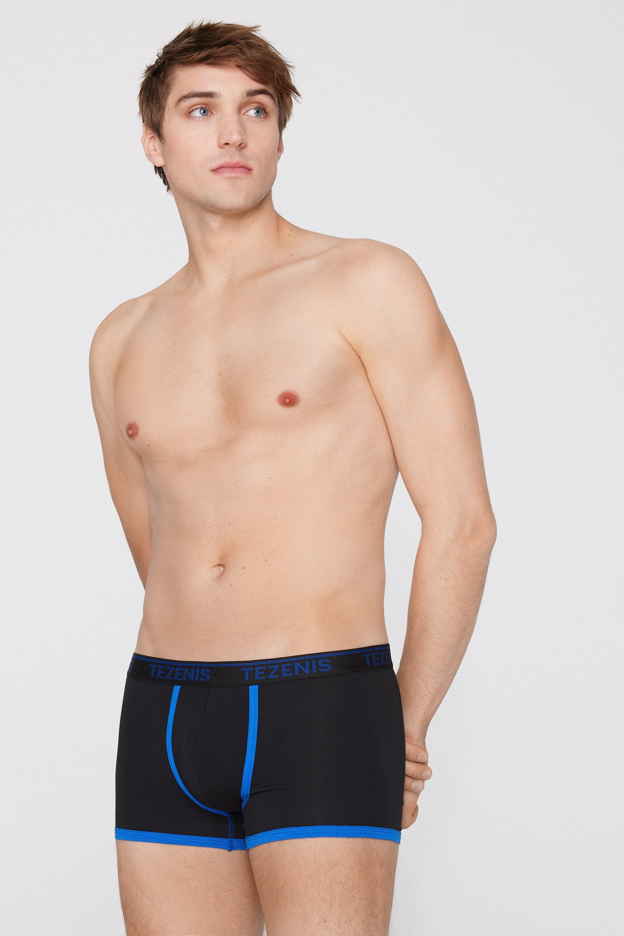 Organic Cotton Logo Boxer Briefs with Contrasting Edging