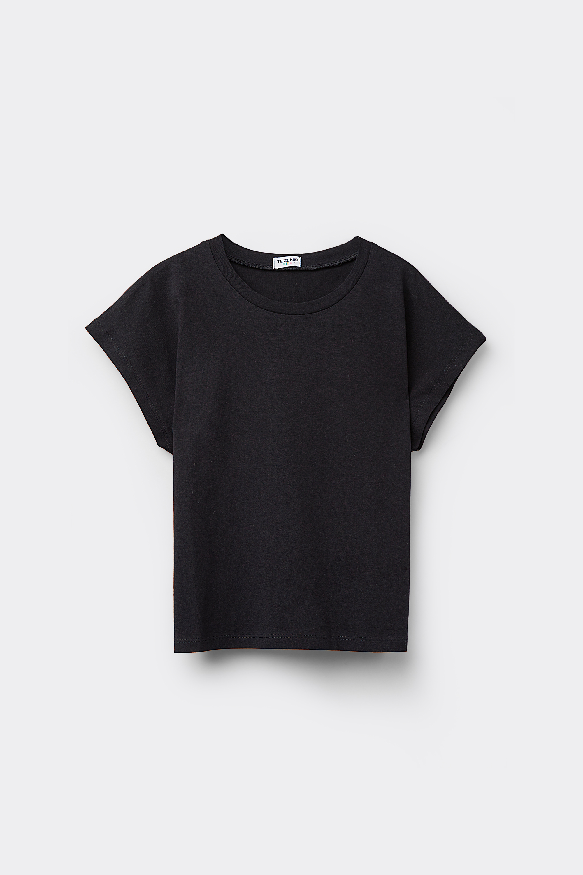 Girls&rsquo; Cotton T-Shirt with Kimono Sleeves