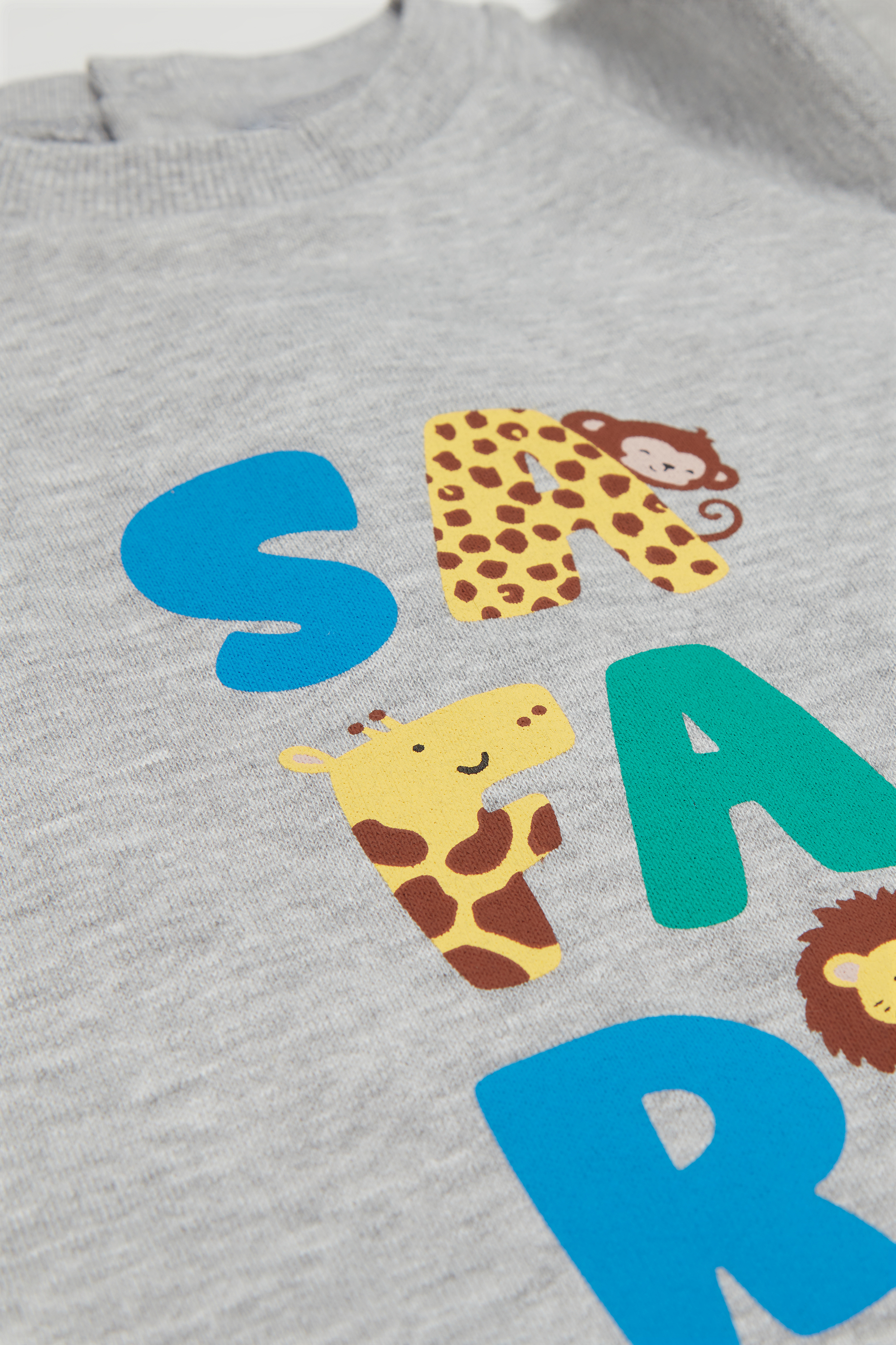 Baby Heavy Cotton Fleece Playsuit with Long Sleeves