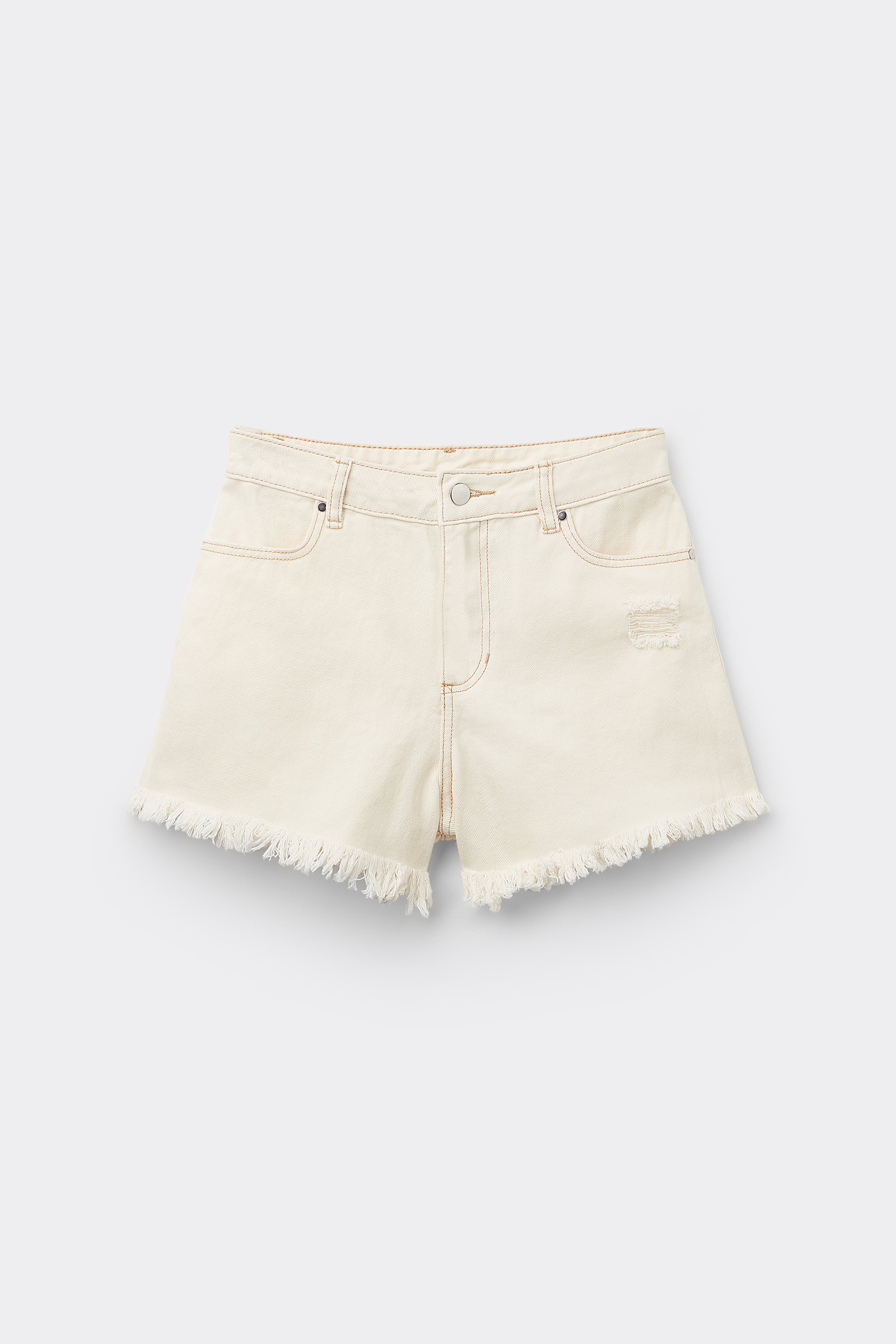 Frayed Denim Shorts
