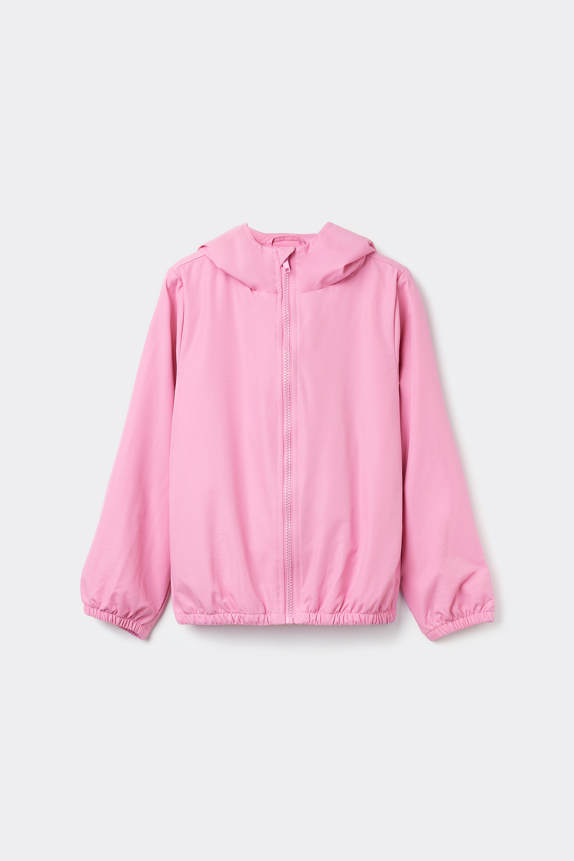 Dječja Unisex Jakna od Tehničke Tkanine s Patentnim Zatvaračem i Kapuljačom