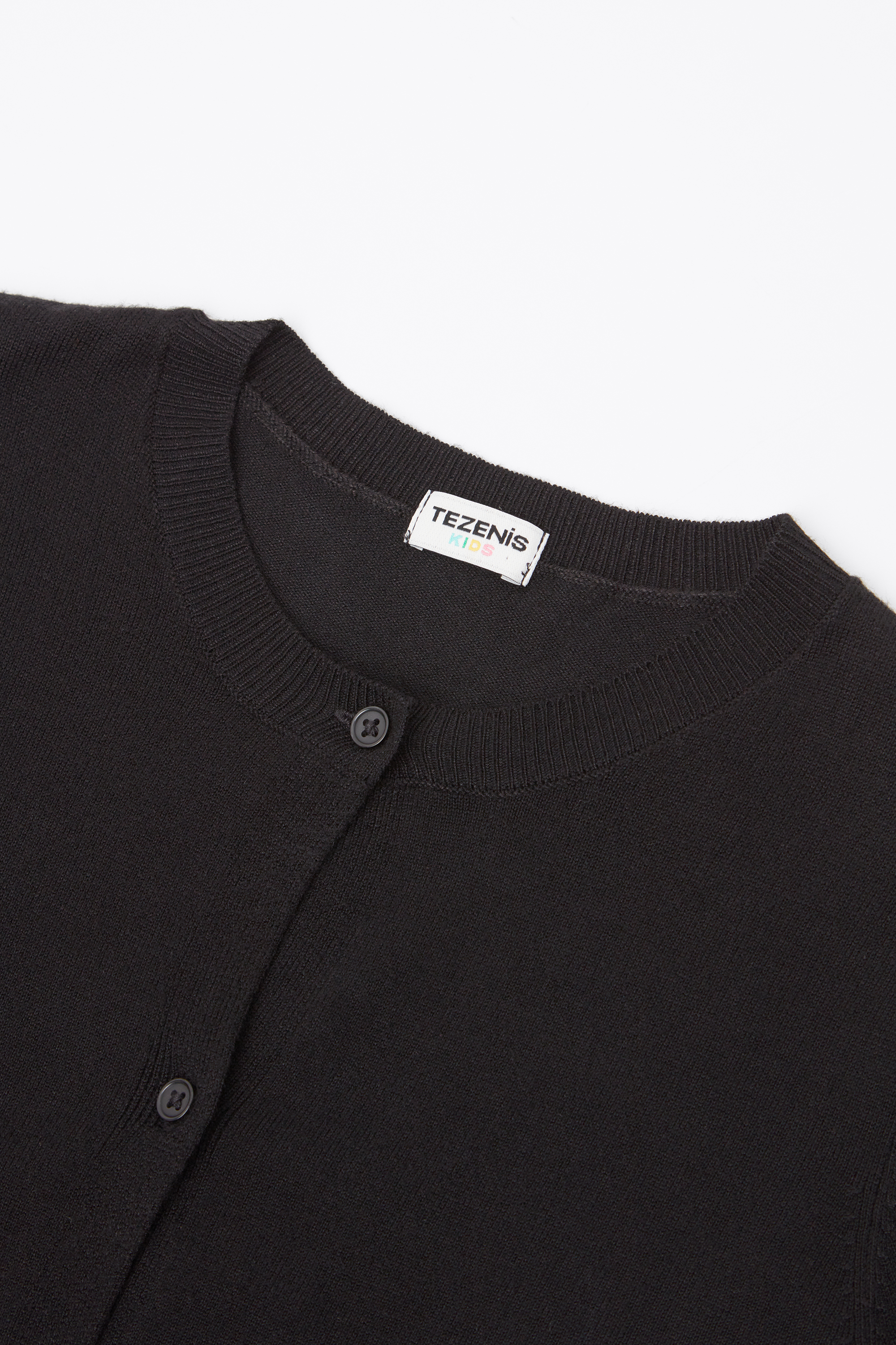 Cardigan Col Rond &agrave; Boutons Fille