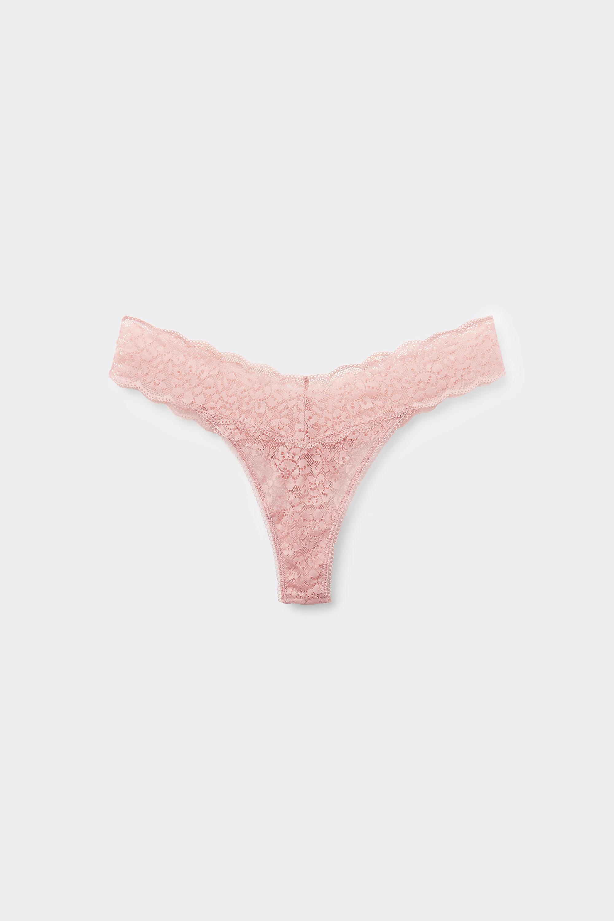 High-Leg Recycled Lace G-String