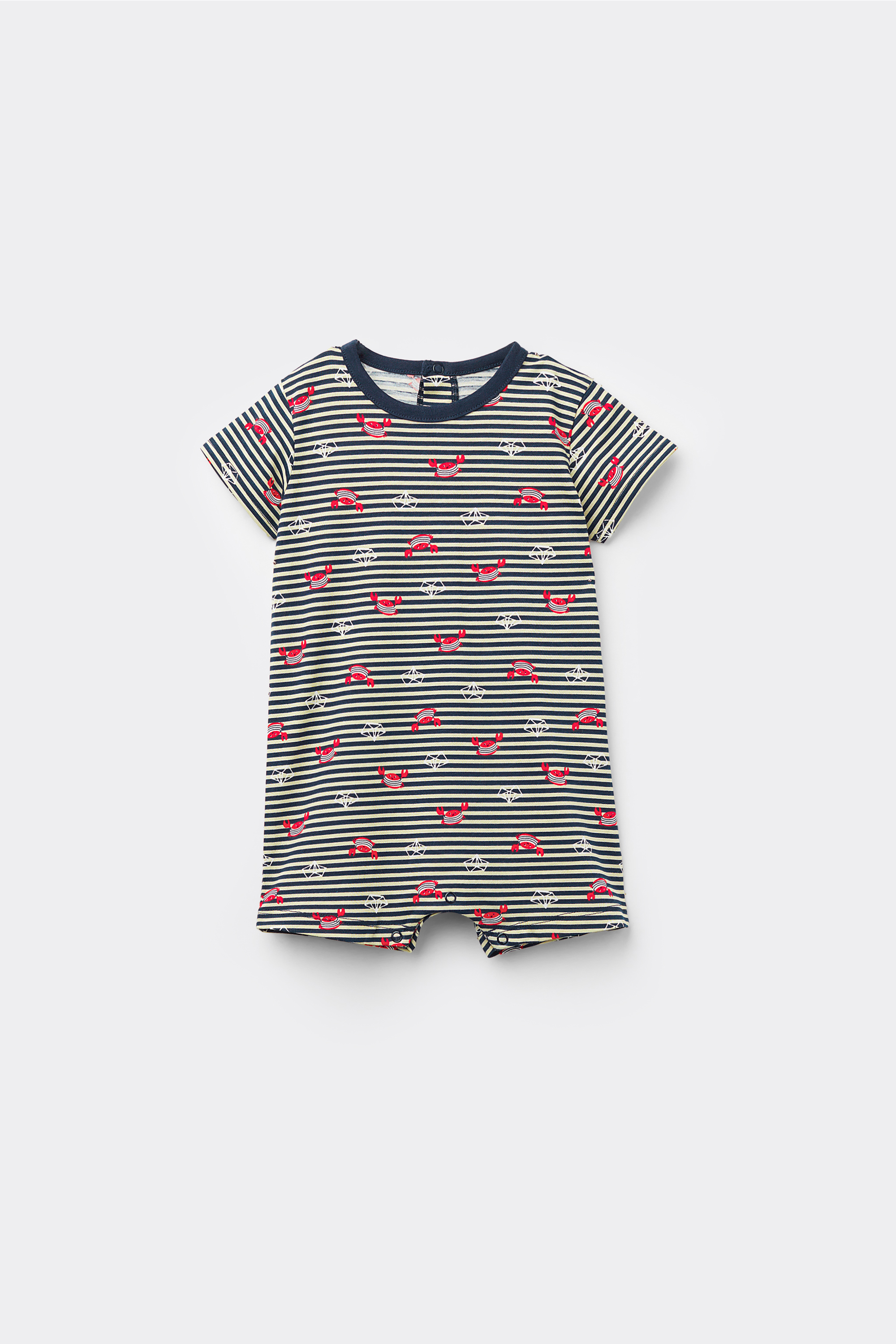 Salopetă Scurtă Bebeluși M&acirc;necă scurtă Bumbac