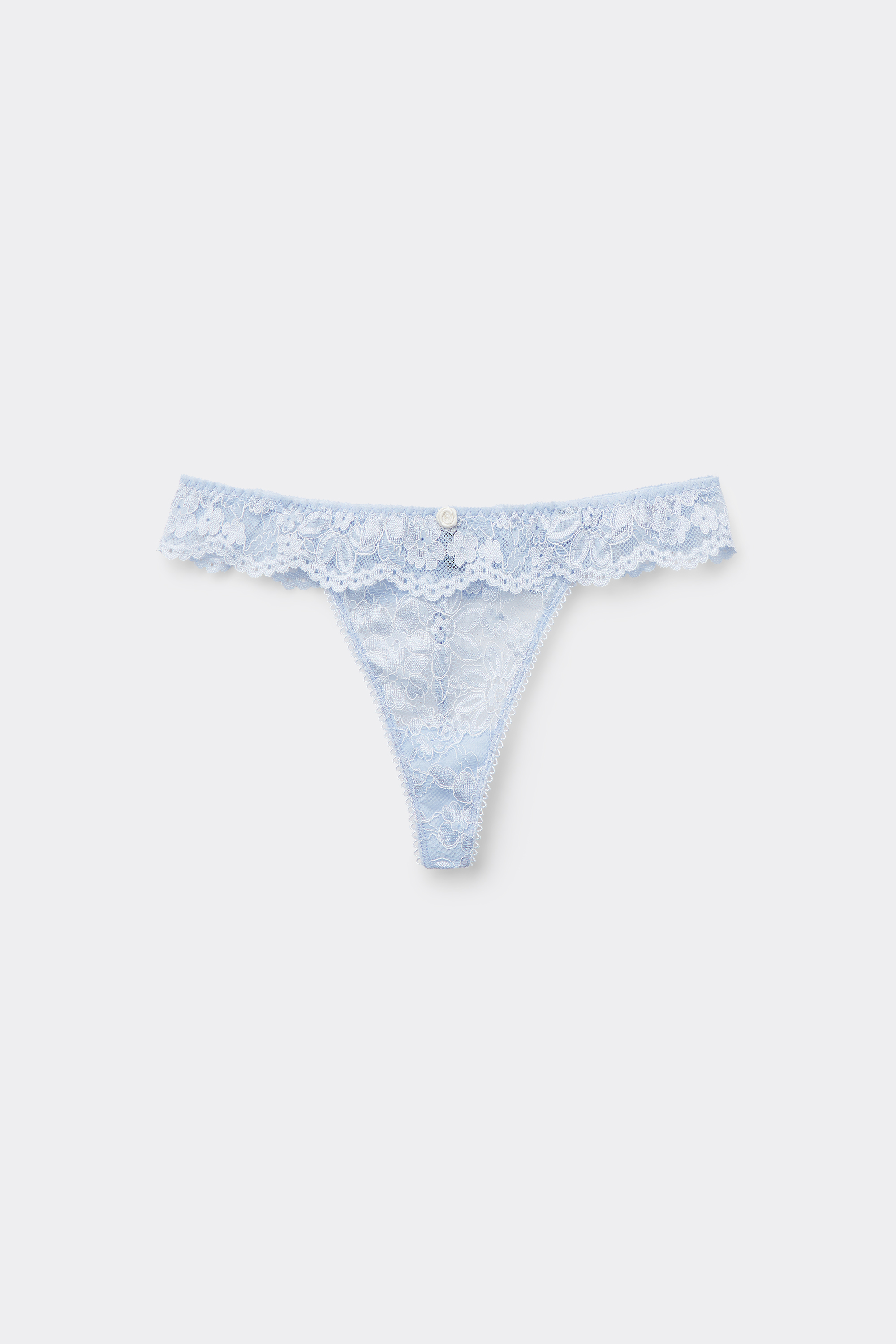 Delicate Lace Tanga Panel G-String