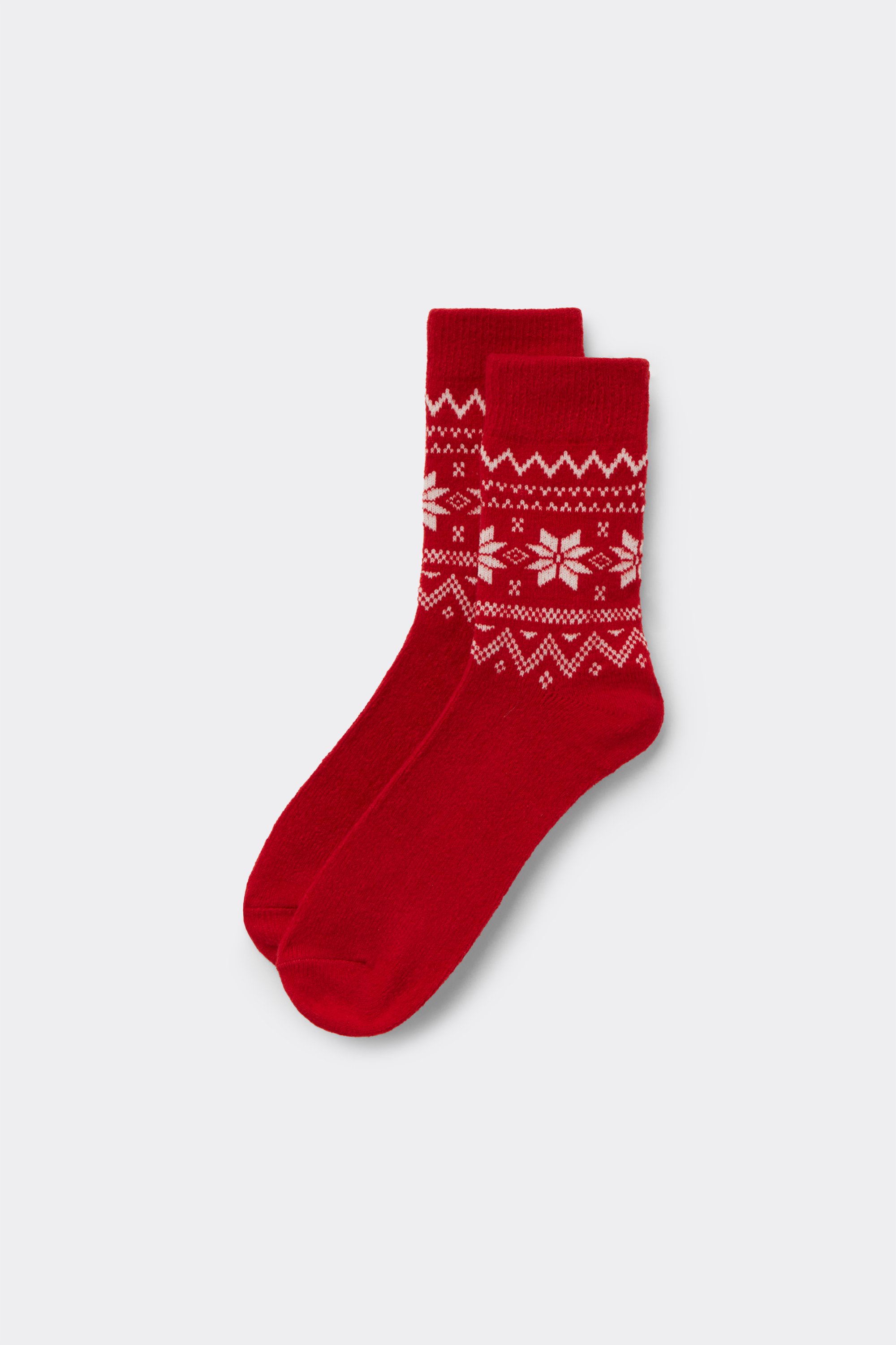 Women&rsquo;s Nordic Pattern Thick Mid-Calf Socks