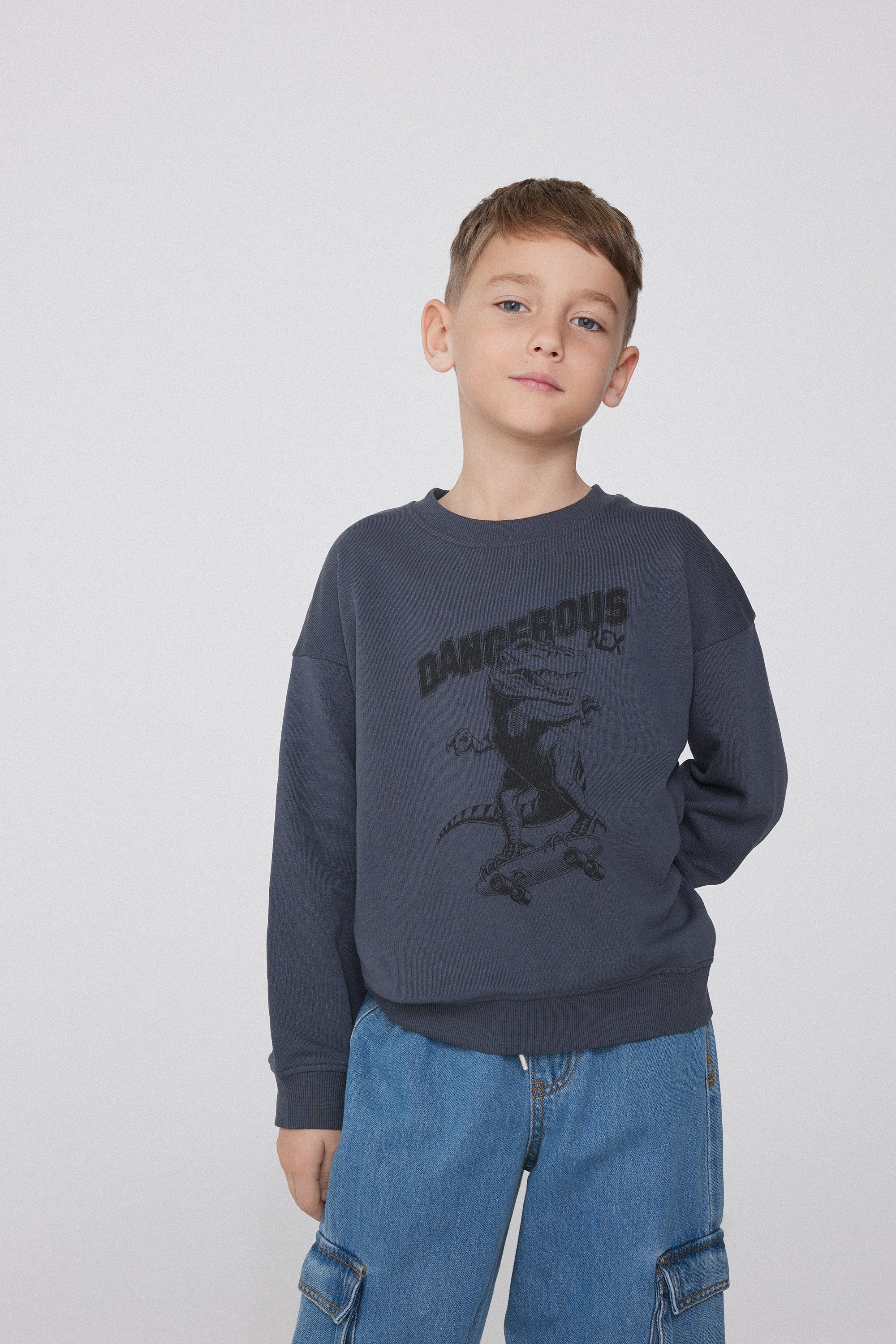 Chlapeck&aacute; Mikina s Dlouh&yacute;m Ruk&aacute;vem s Potiskem