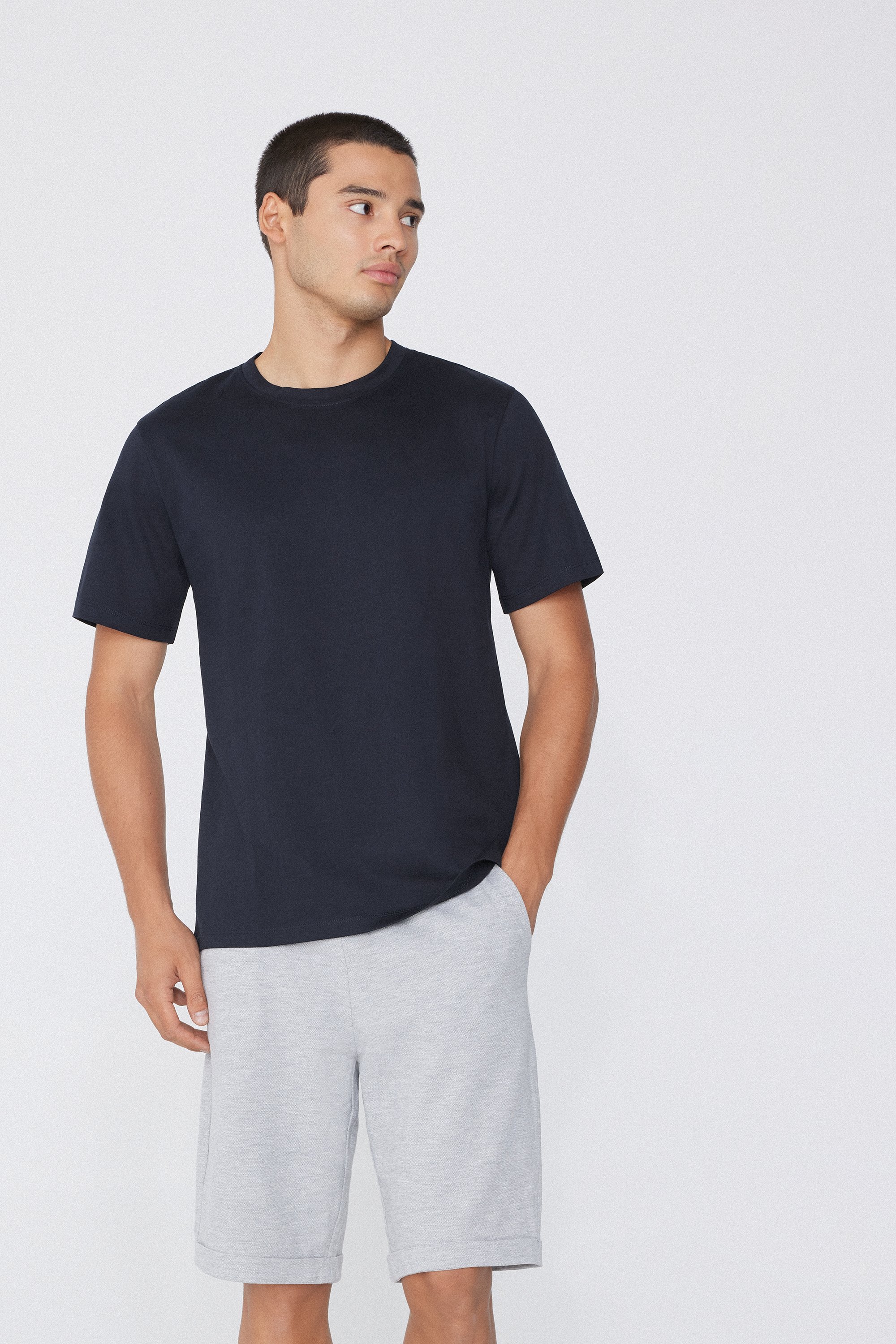 Koszulka z Okrągłym Dekoltem, z Bawełny 100%