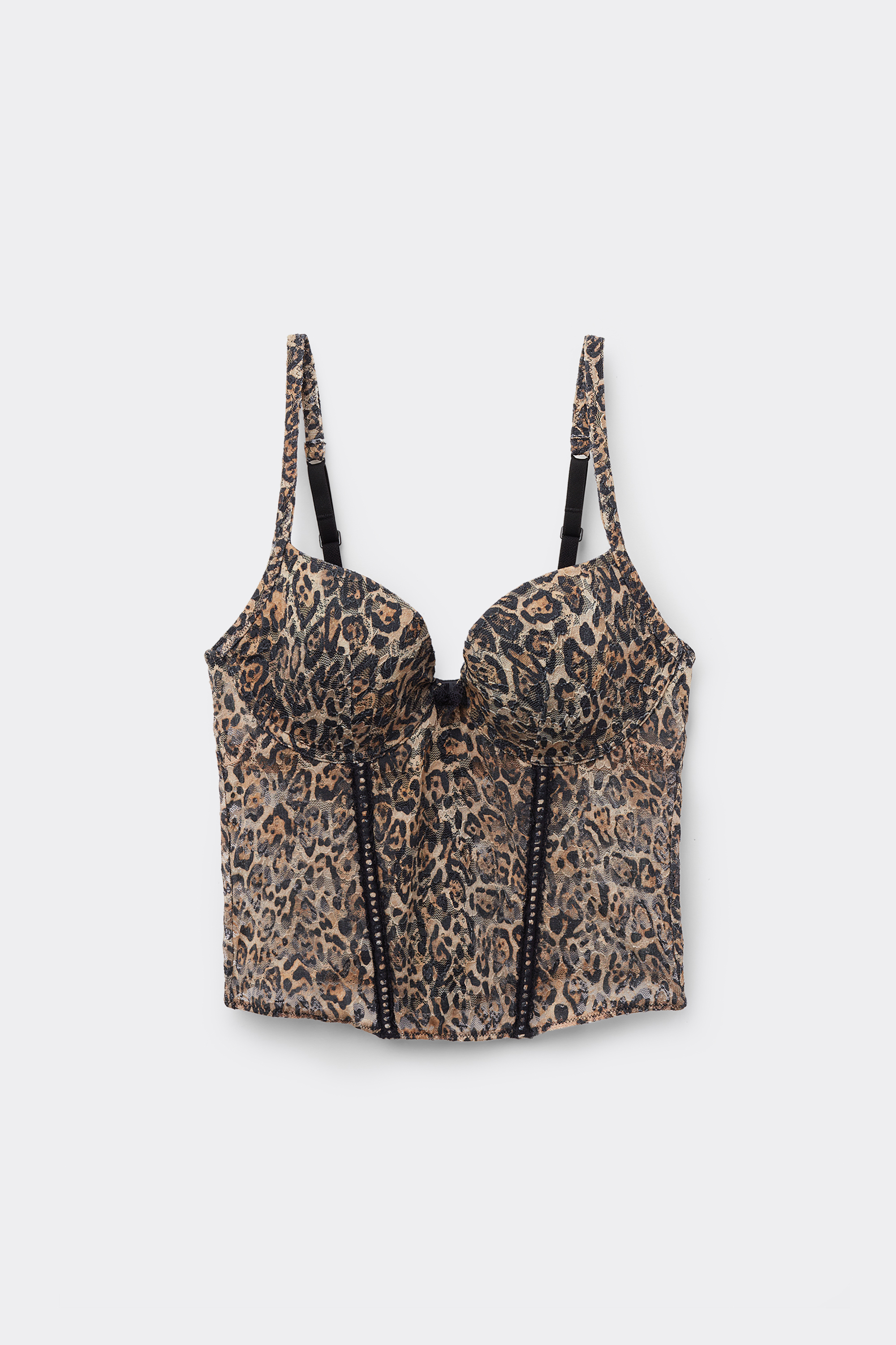 Iconic Leopard Corset Style Bra Top