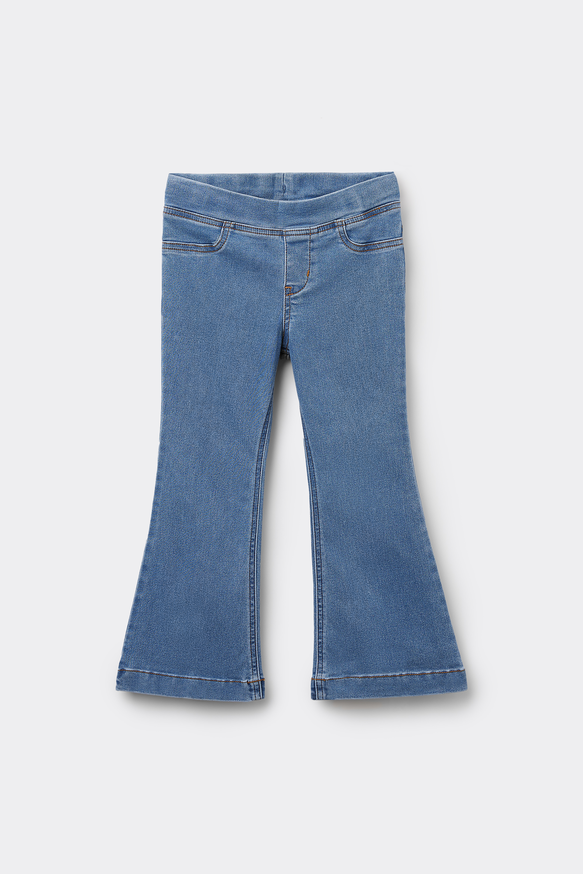 Straight-Cut Denim Trousers