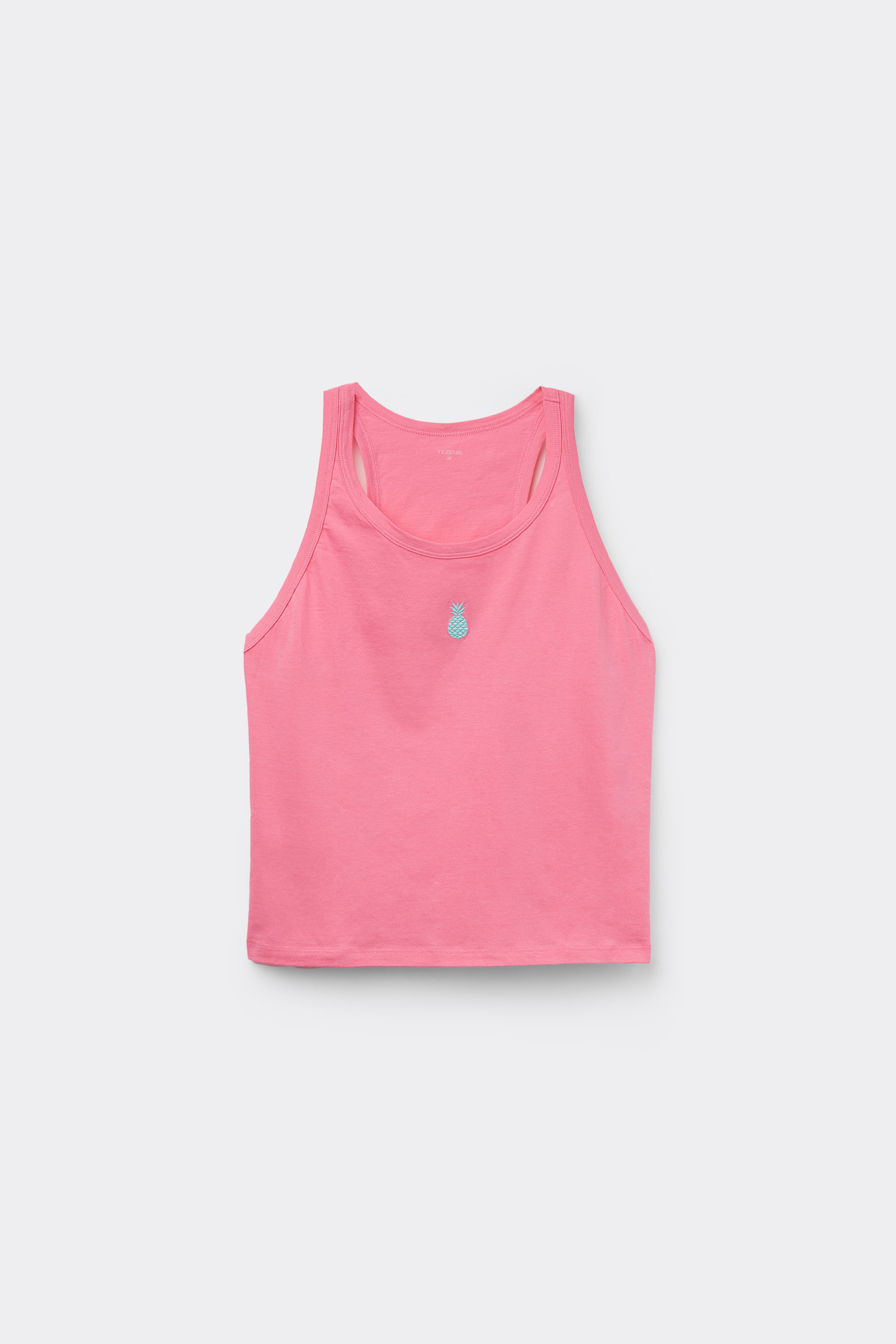 Embroidered Cotton Camisole with Wide Shoulder Straps