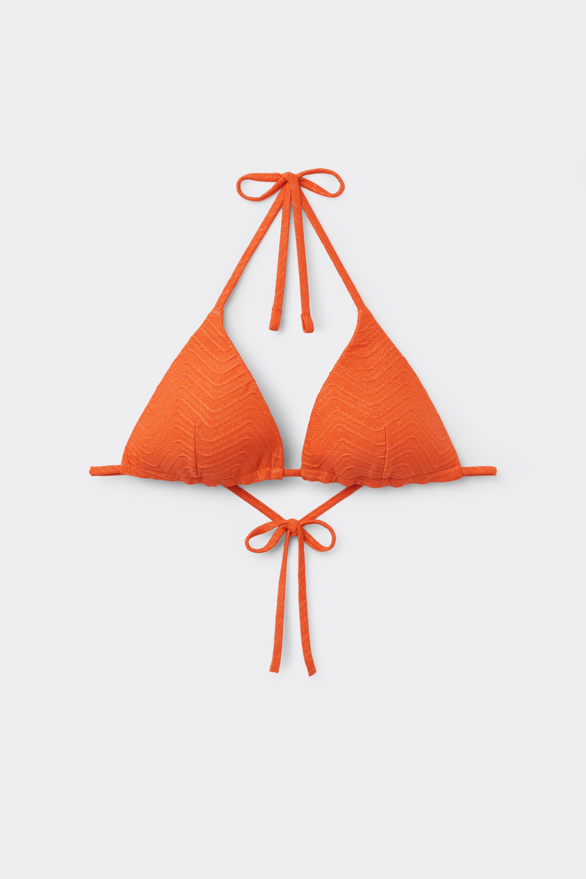 Haut de Bikini Triangle L&eacute;g&egrave;rement Rembourr&eacute; Sparkling Touch Orange