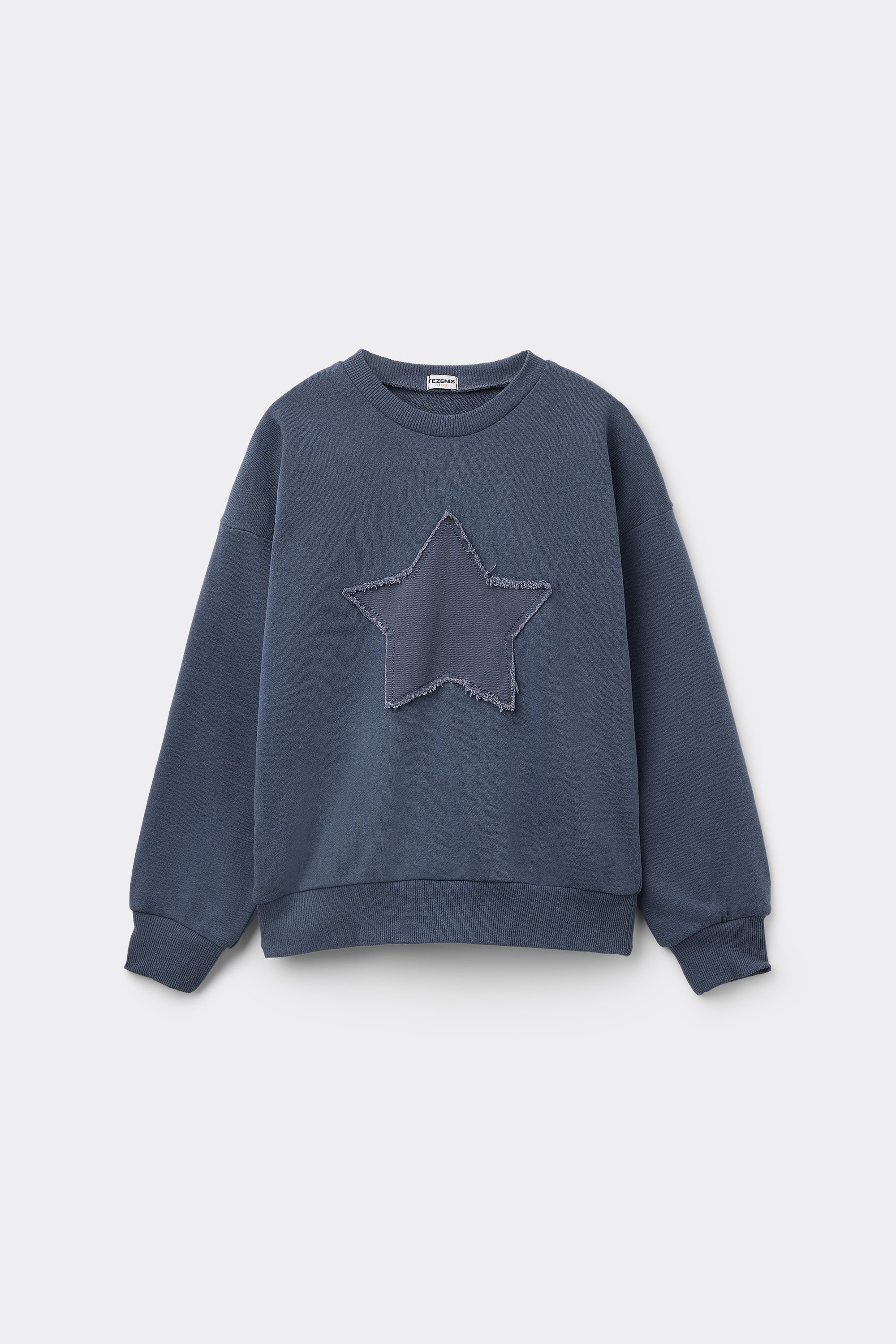 Girls&rsquo; Round Neck Sweatshirt with Patch