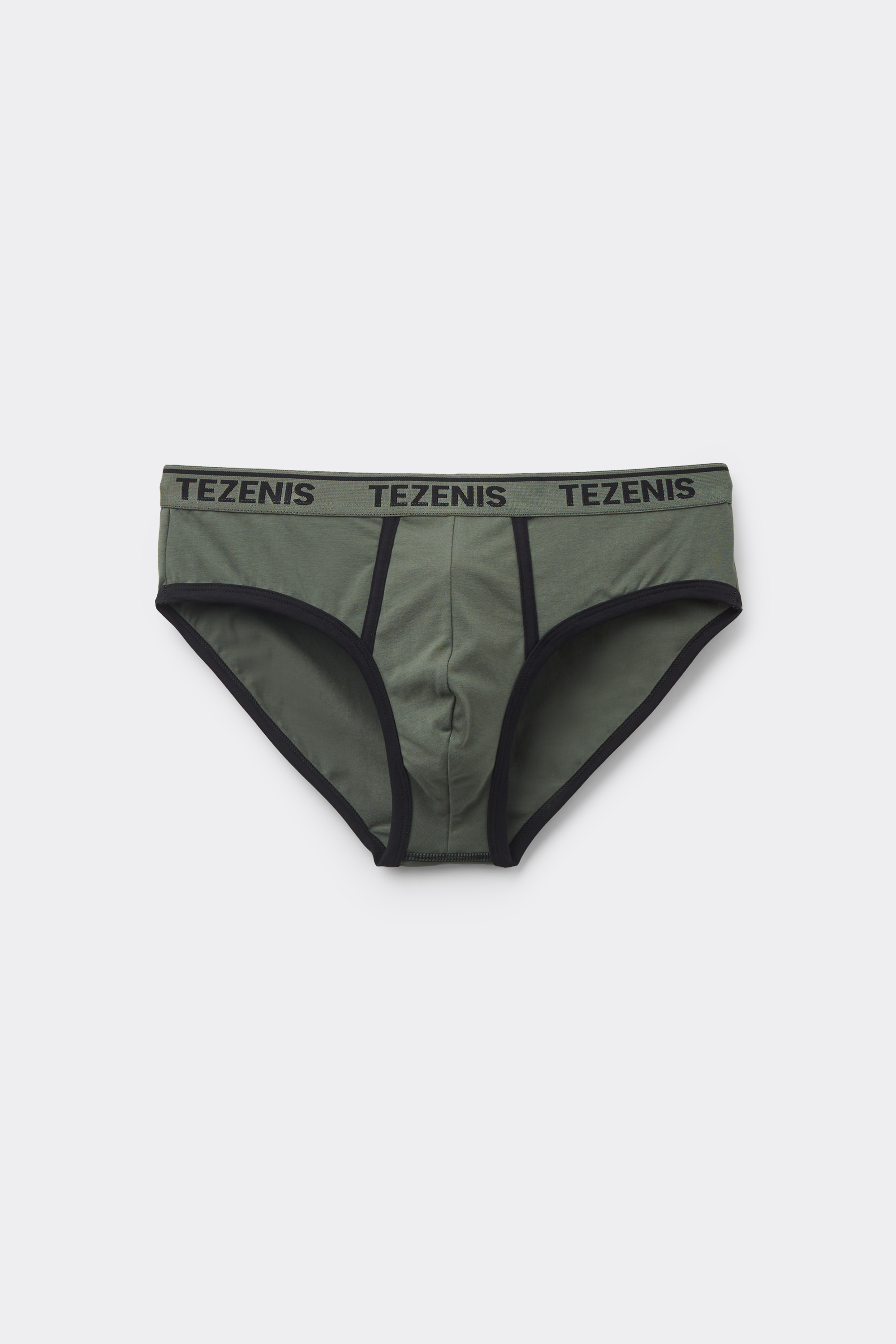 Organic Cotton Logo Briefs with Contrasting Edging