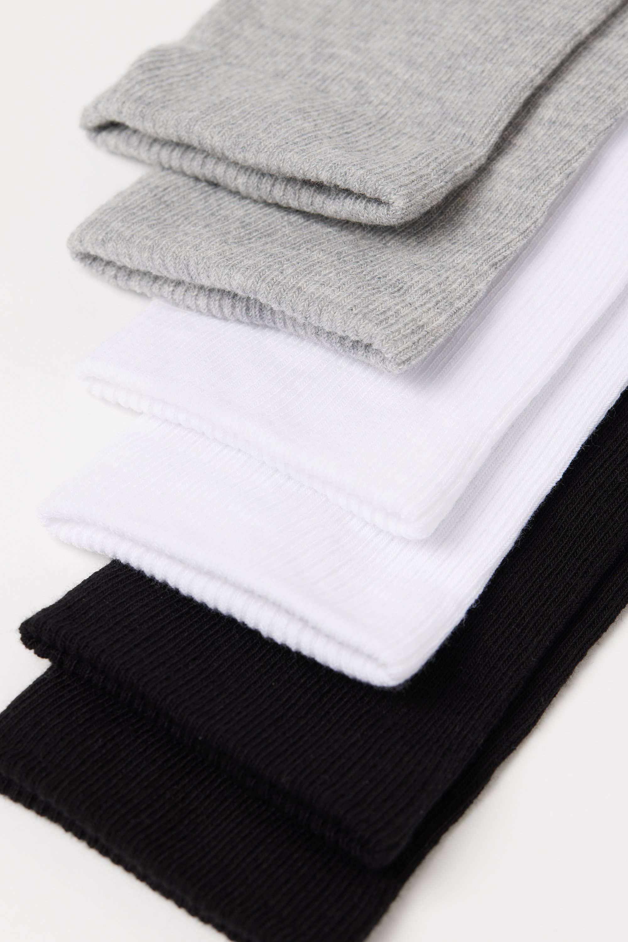 3&nbsp;Пари Високих Бавовняних Шкарпеток у Рубчик для Жінок