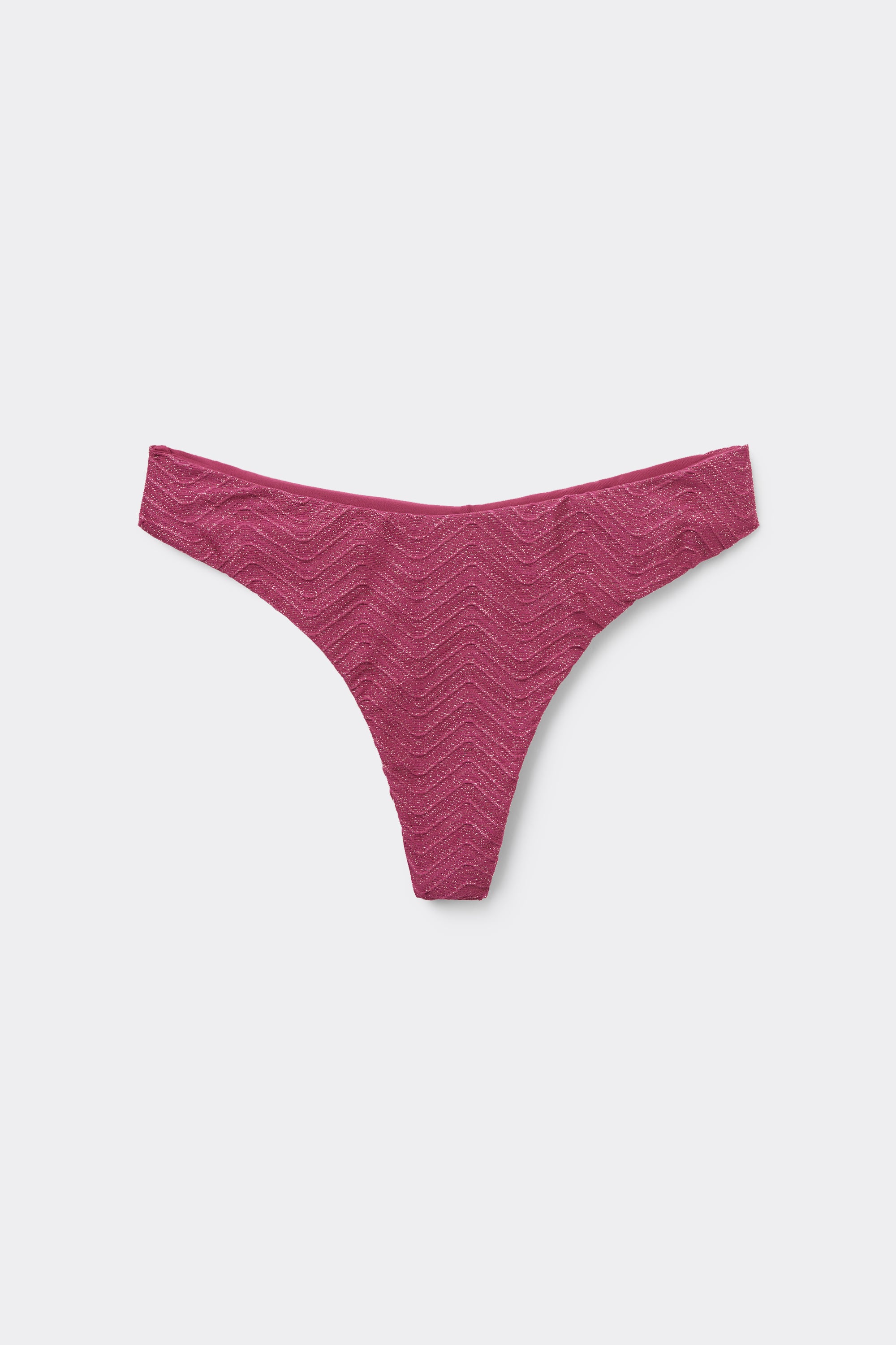 Braguita Brasile&ntilde;a de Bikini Cintura Alta Redondeada Sparkling Touch Malva