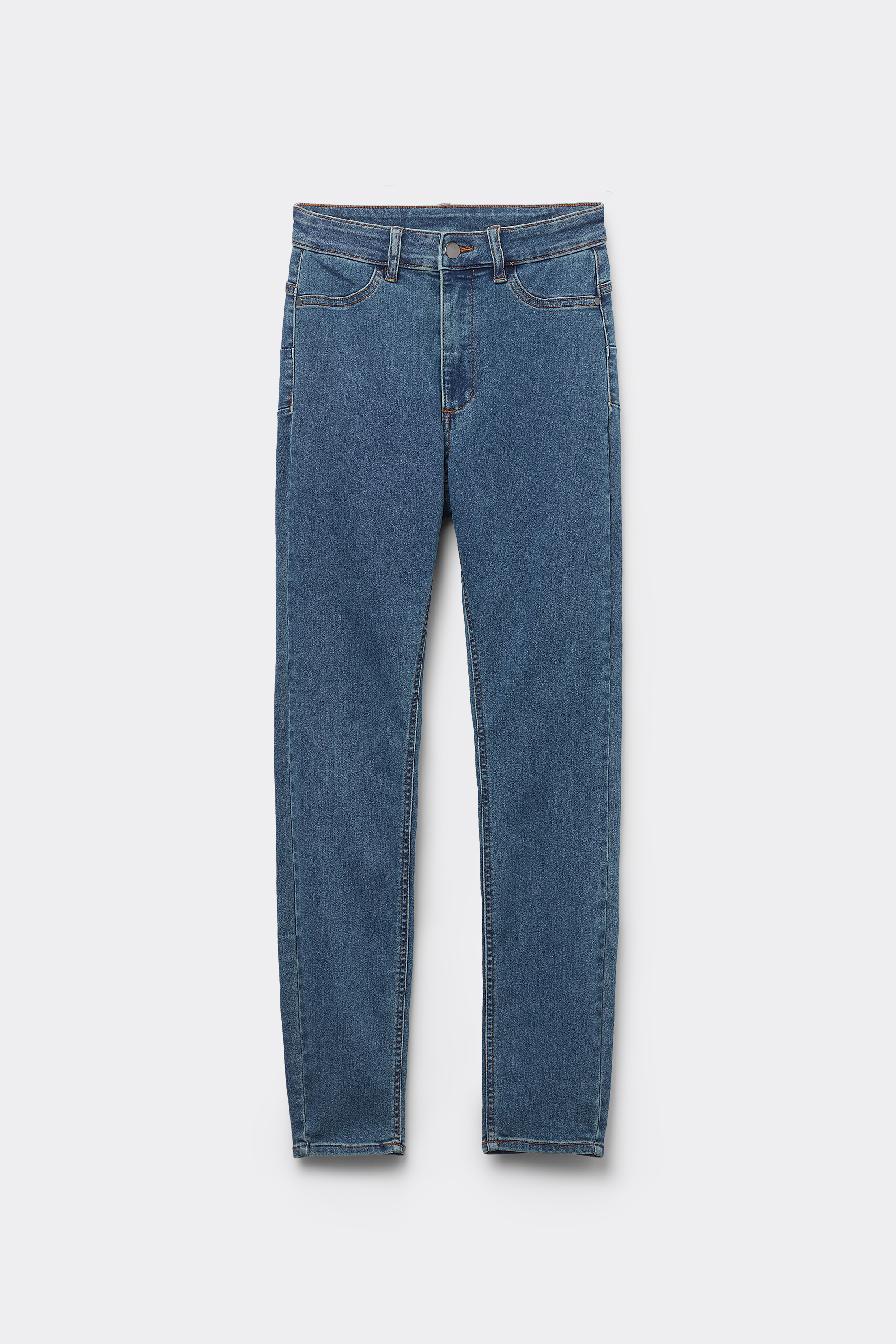 Push-up-Jeggings mit hohem Bund